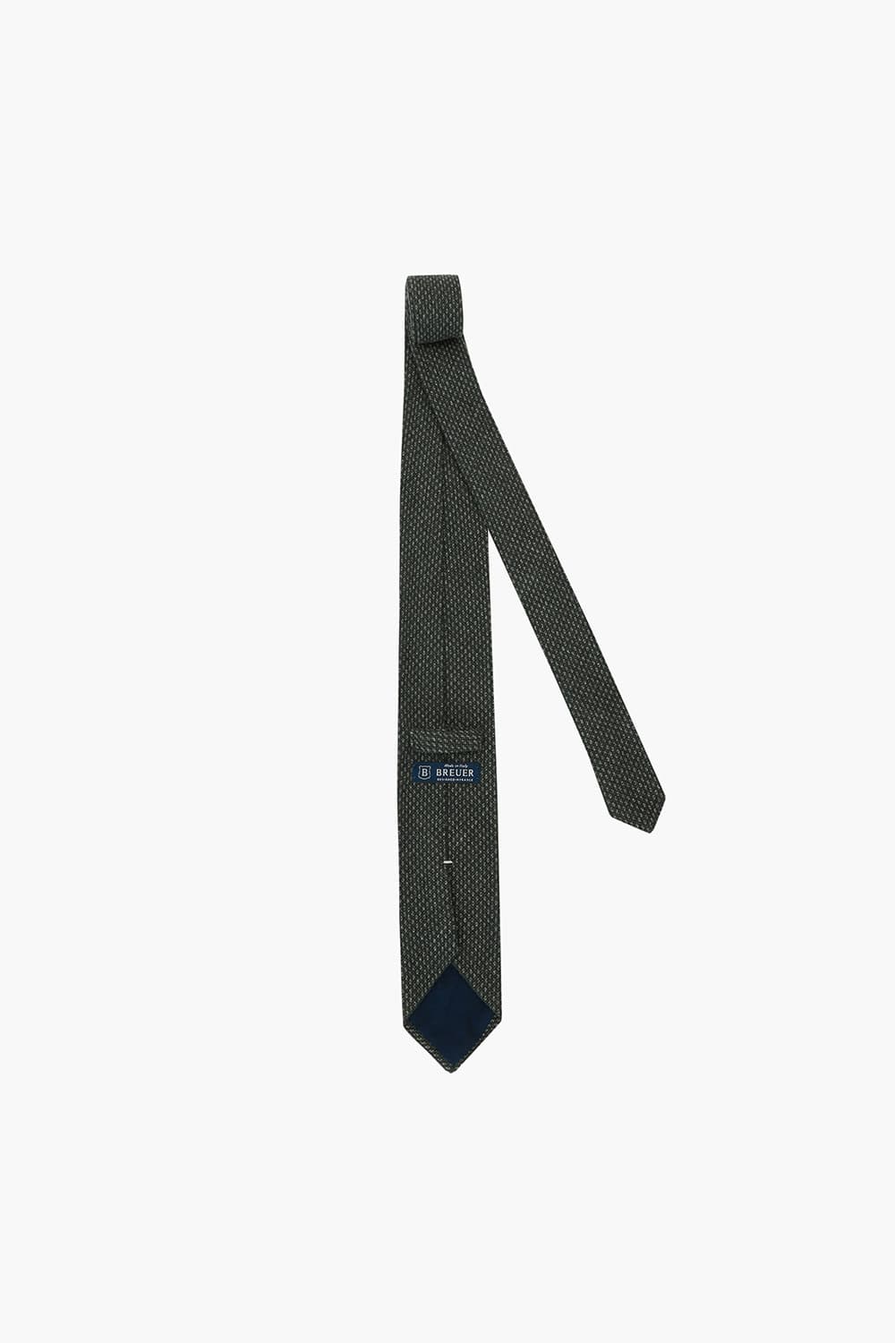 다크 그린 울 실크 믹스 넥타이 RD8FMBBTI106R77