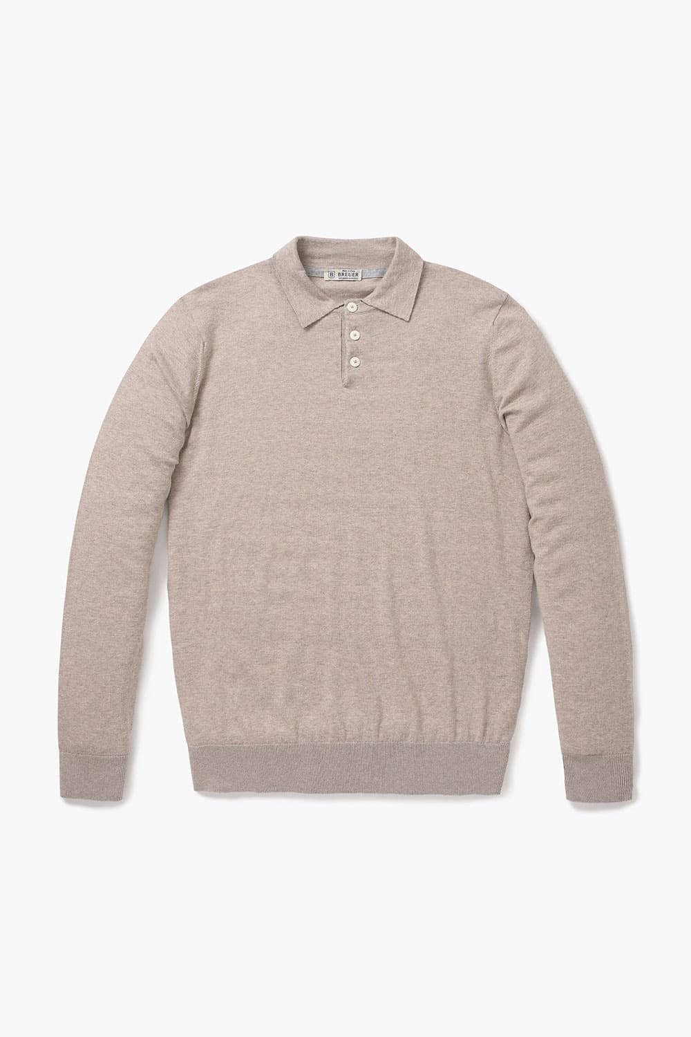 코튼 솔리드 폴로 니트 라이트브라운 RE4SMBAKN102R80