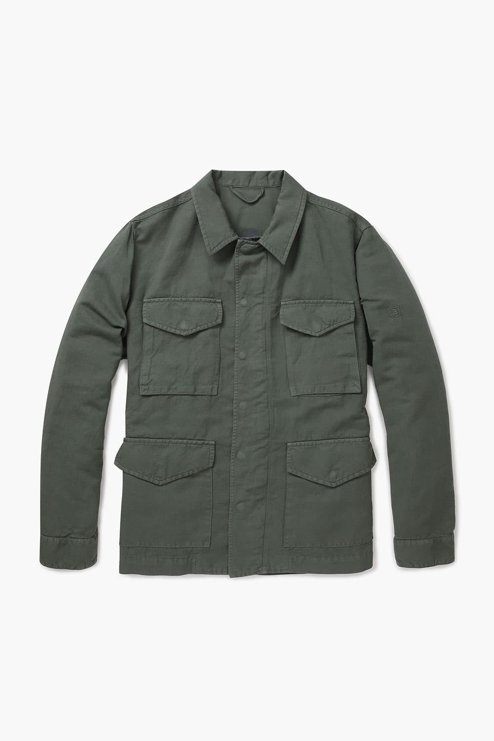 가먼트다잉 코튼린넨 사파리 필드자켓 다크카키 RE4SMBAOT105R77