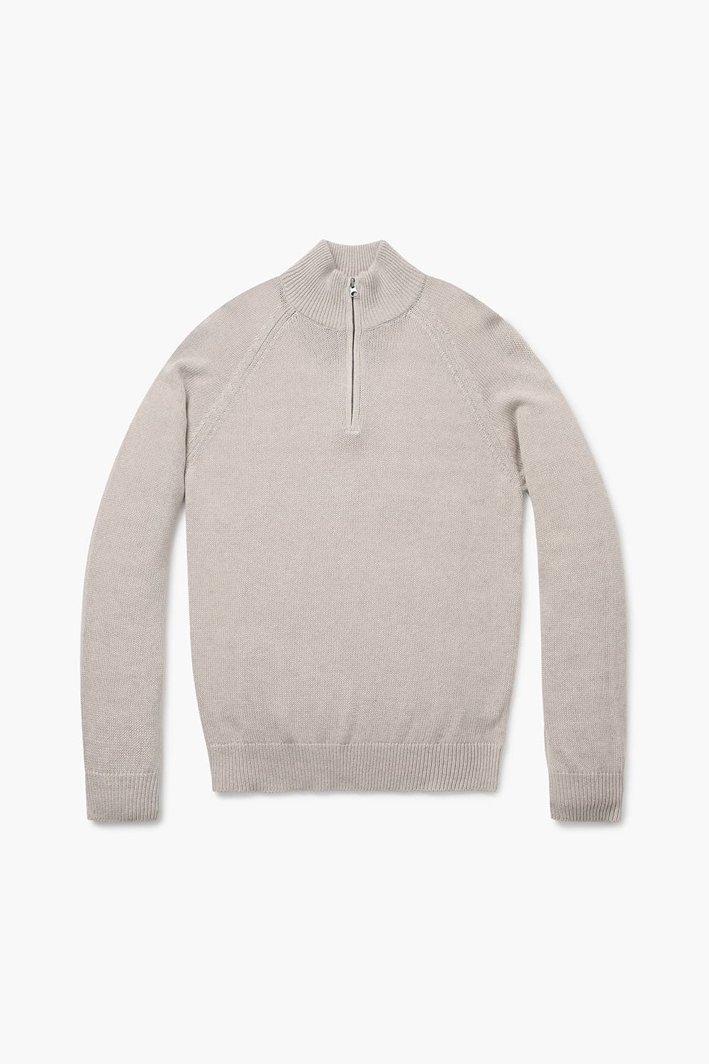 TRUCKER 캐시미어 하프 집업 긴소매 니트 BBS1318 02