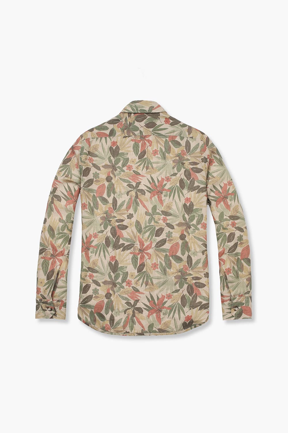 린넨 친스 패턴 셔츠 CA231P443701