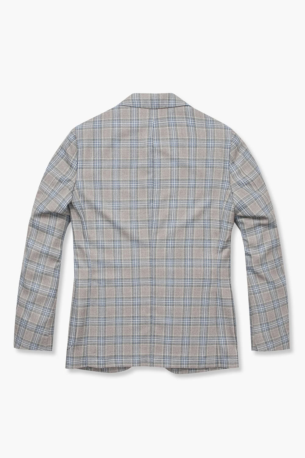 울 실크 체크 SALENTO 믹스 자켓 브라운 RE4SMBAJA205R85