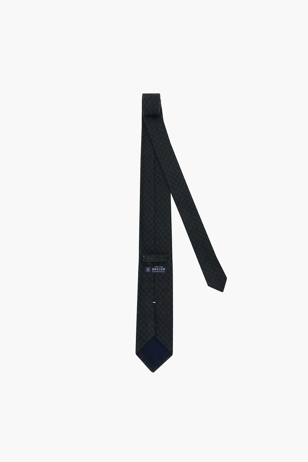 다크 그린 울 실크 믹스 넥타이 RD8FMBBTI104R77