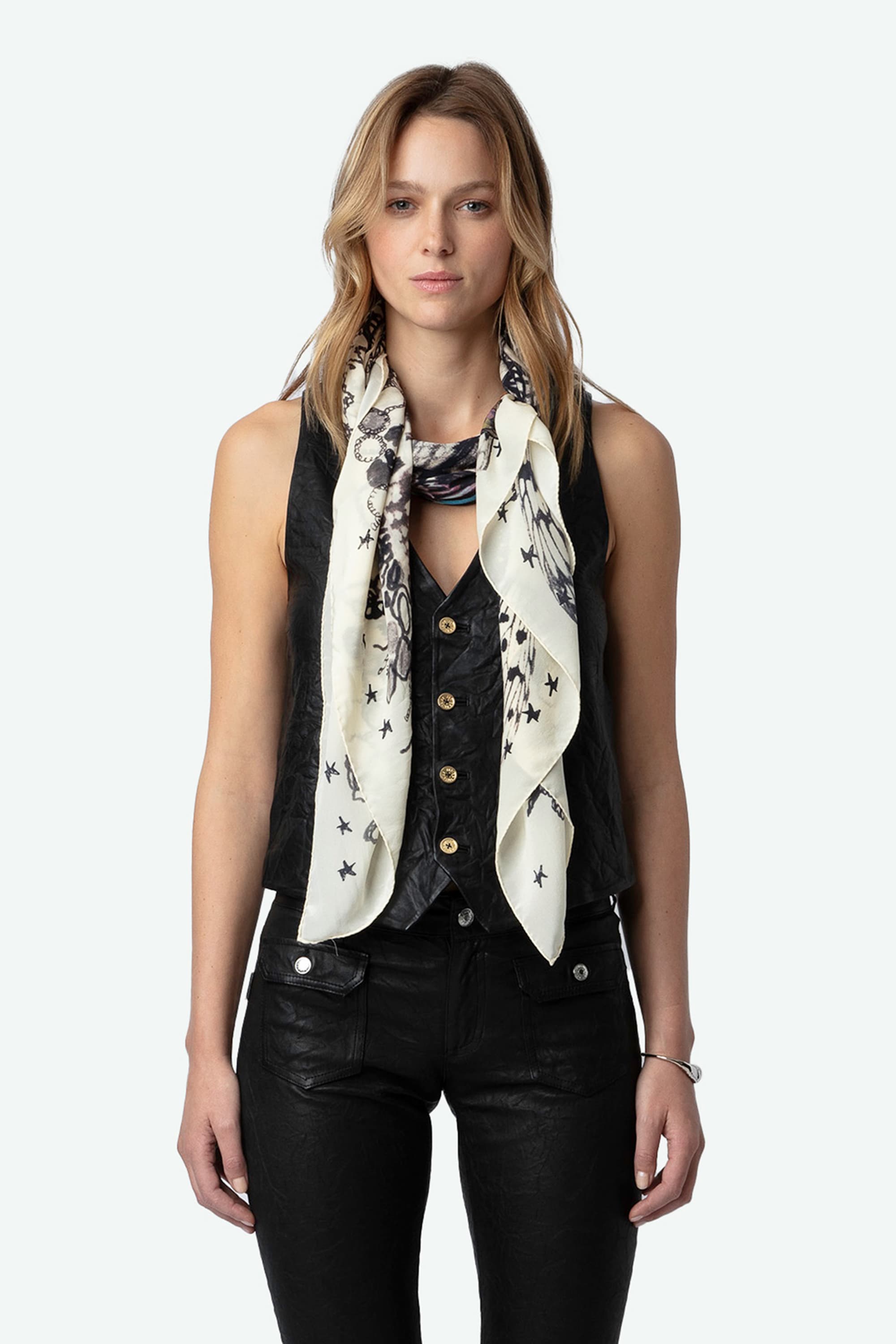 Blondie Butterfly Silk Scarf