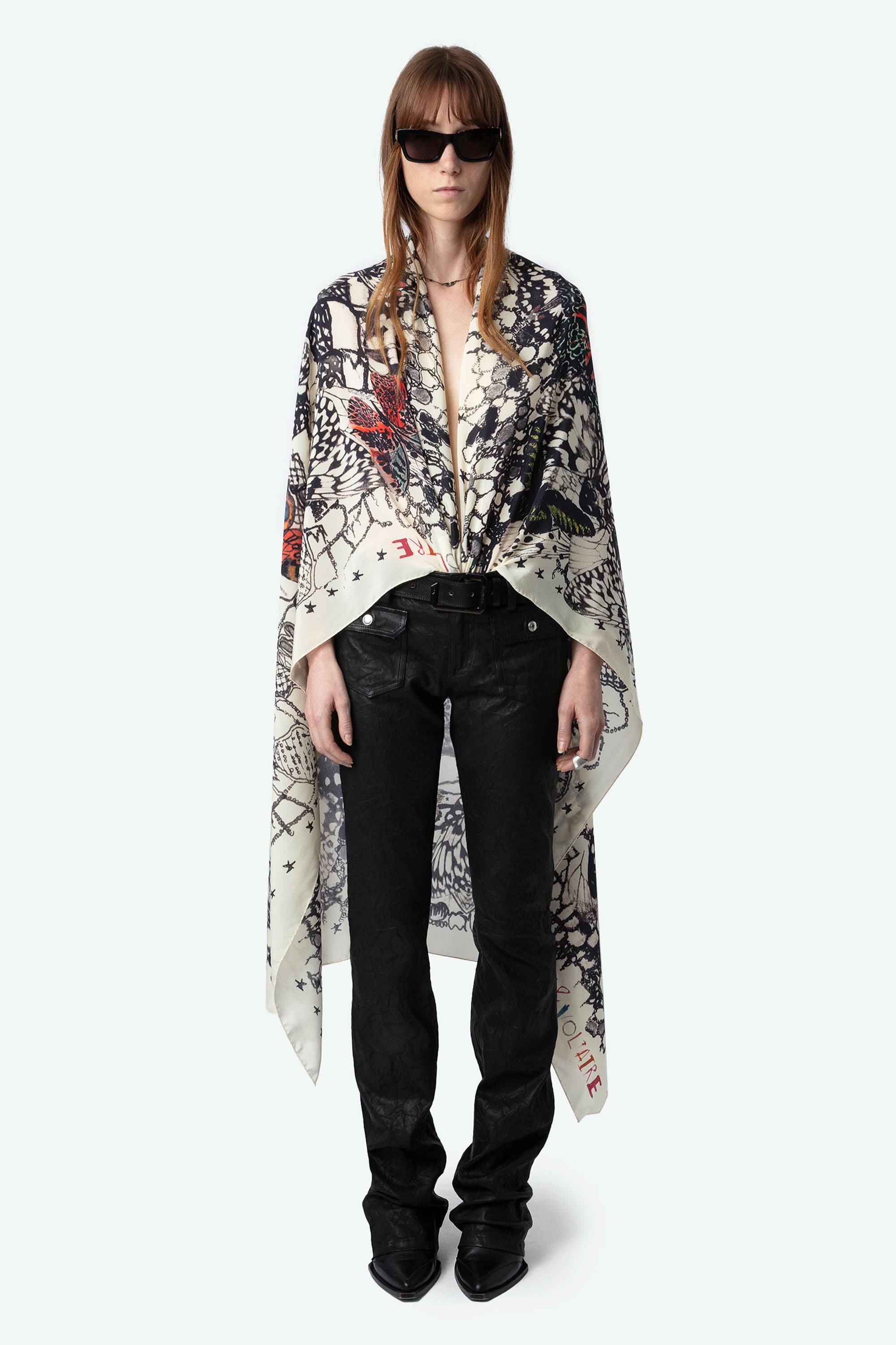 Blondie Butterfly Silk Scarf