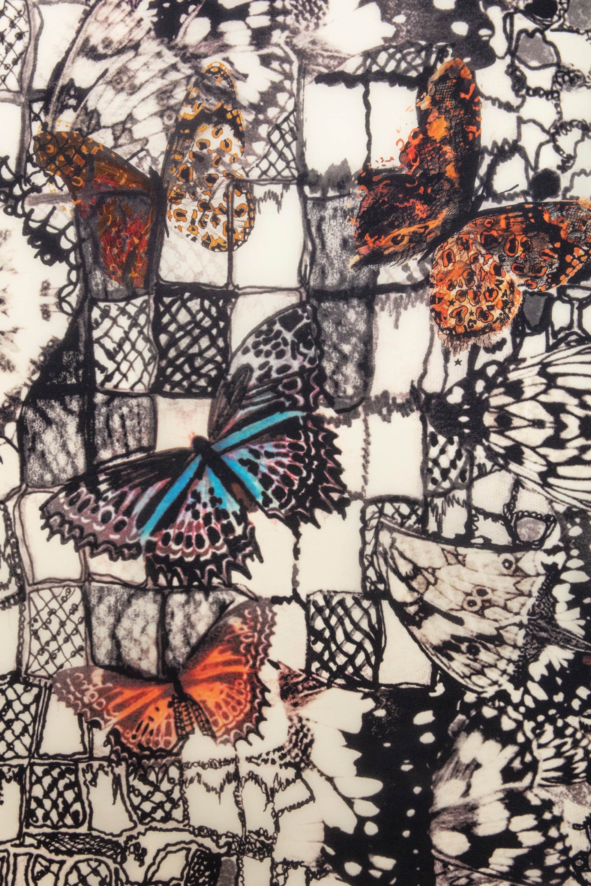 Blondie Butterfly Silk Scarf