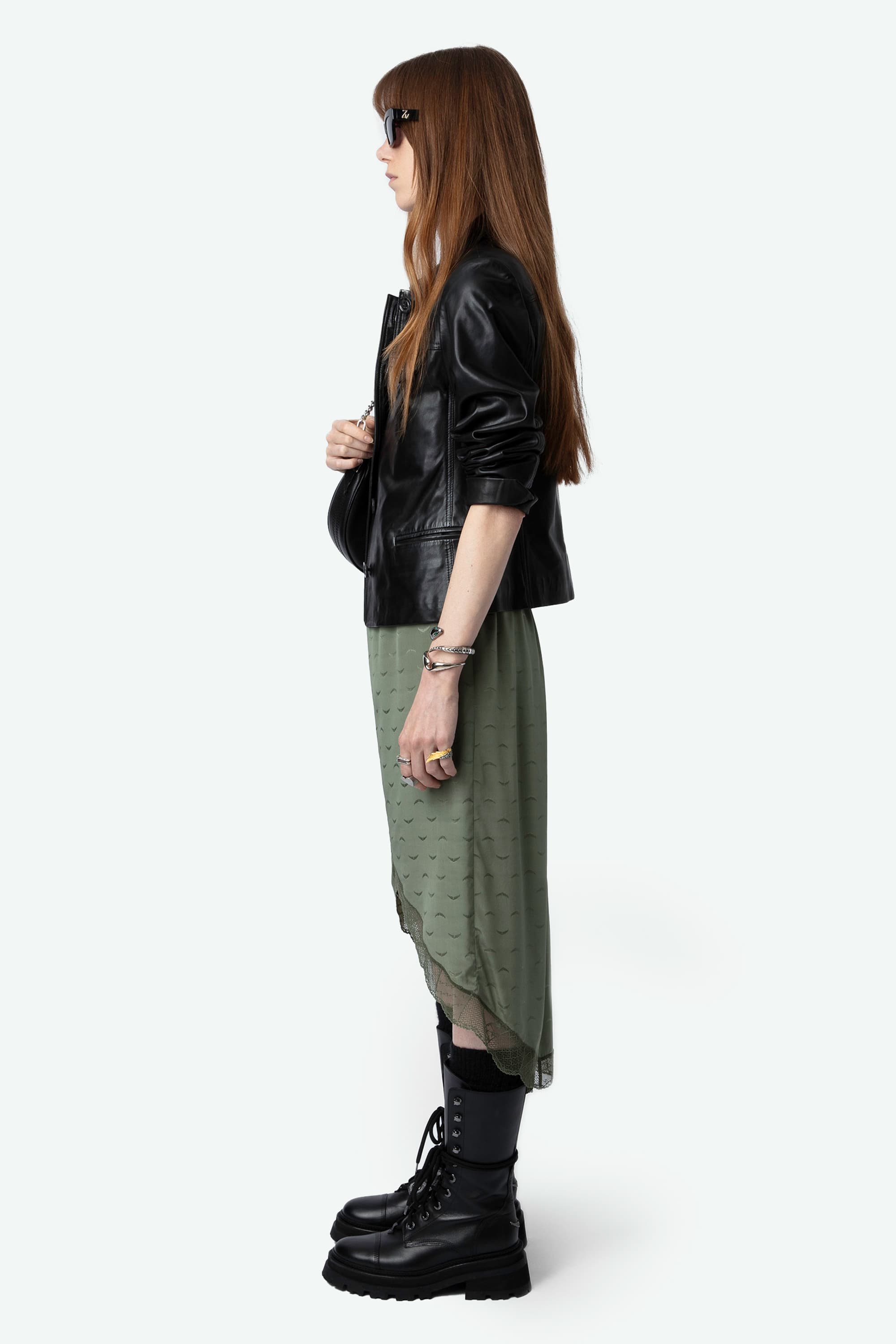 Jeudie Jacquard Silk Skirt