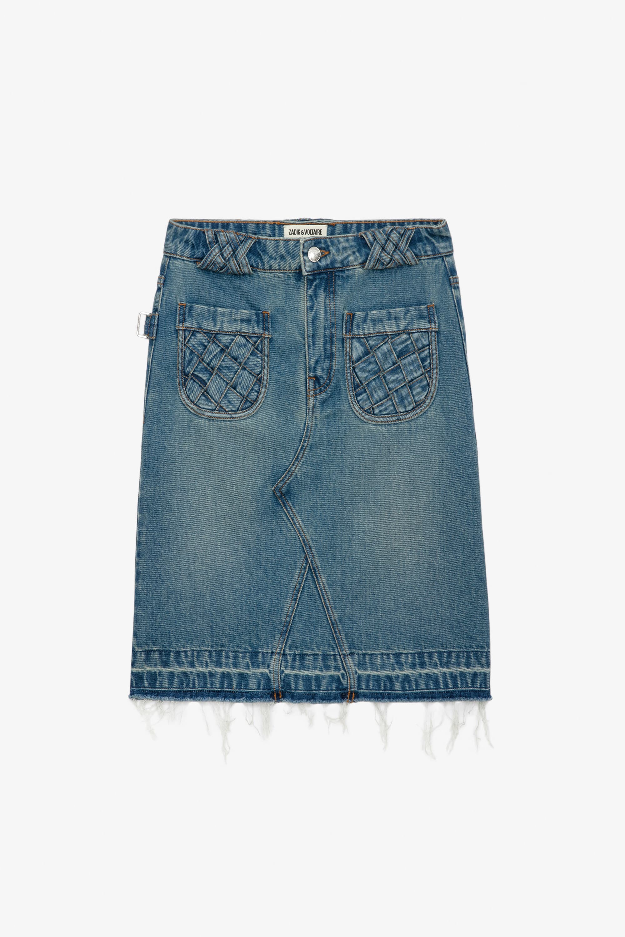 Jingle Denim Skirt