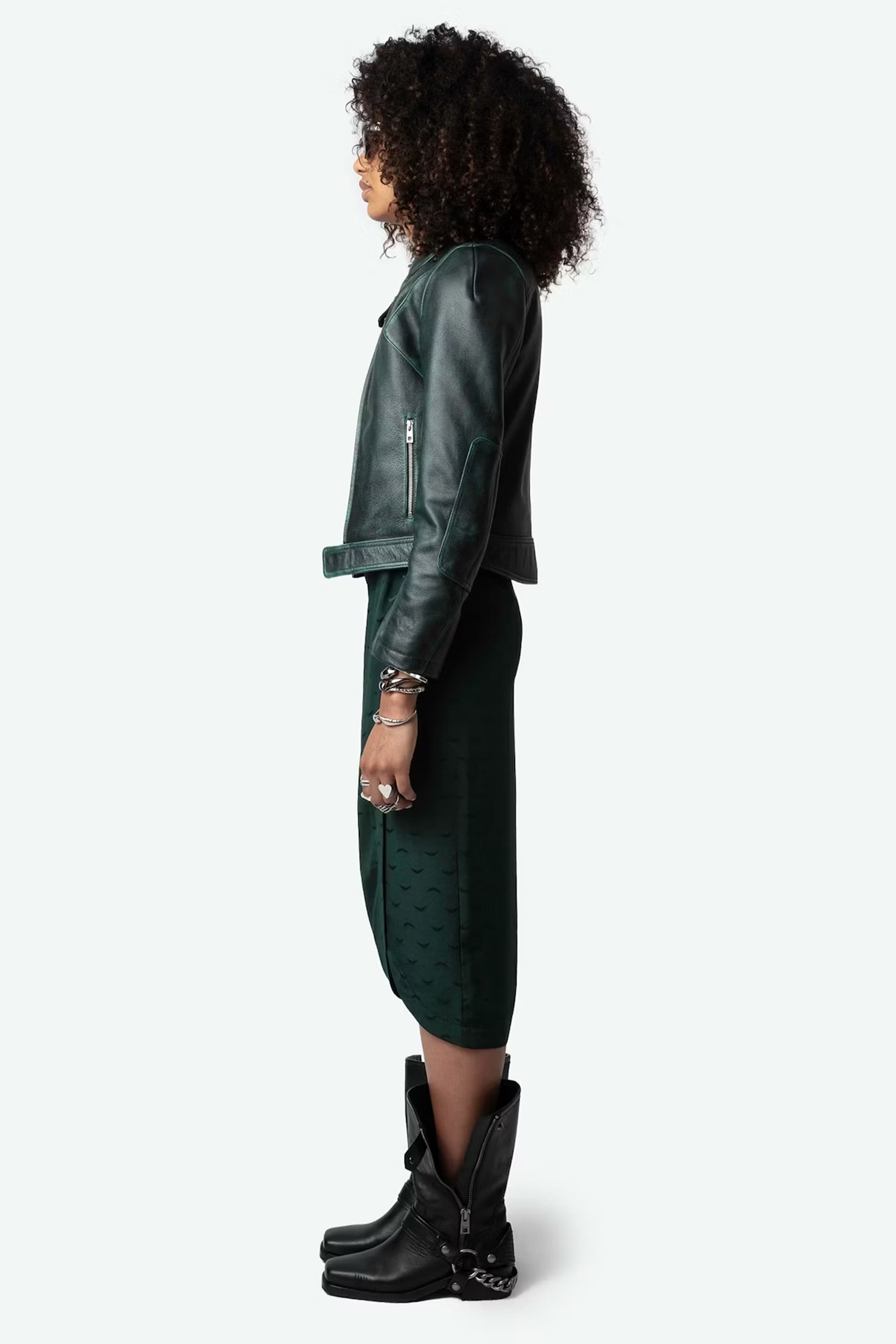 Jamelia Jacquard Wings Silk Skirt