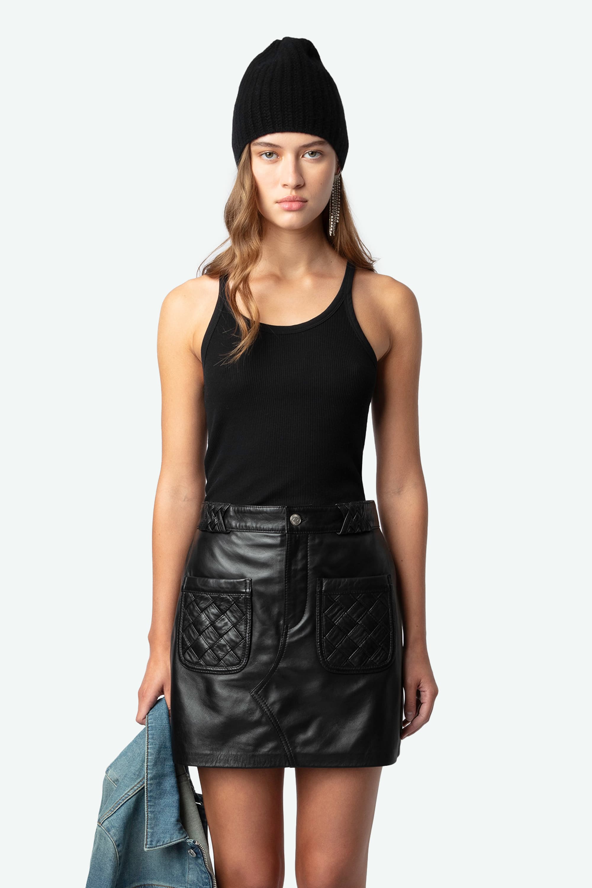 Joana Leather Skirt