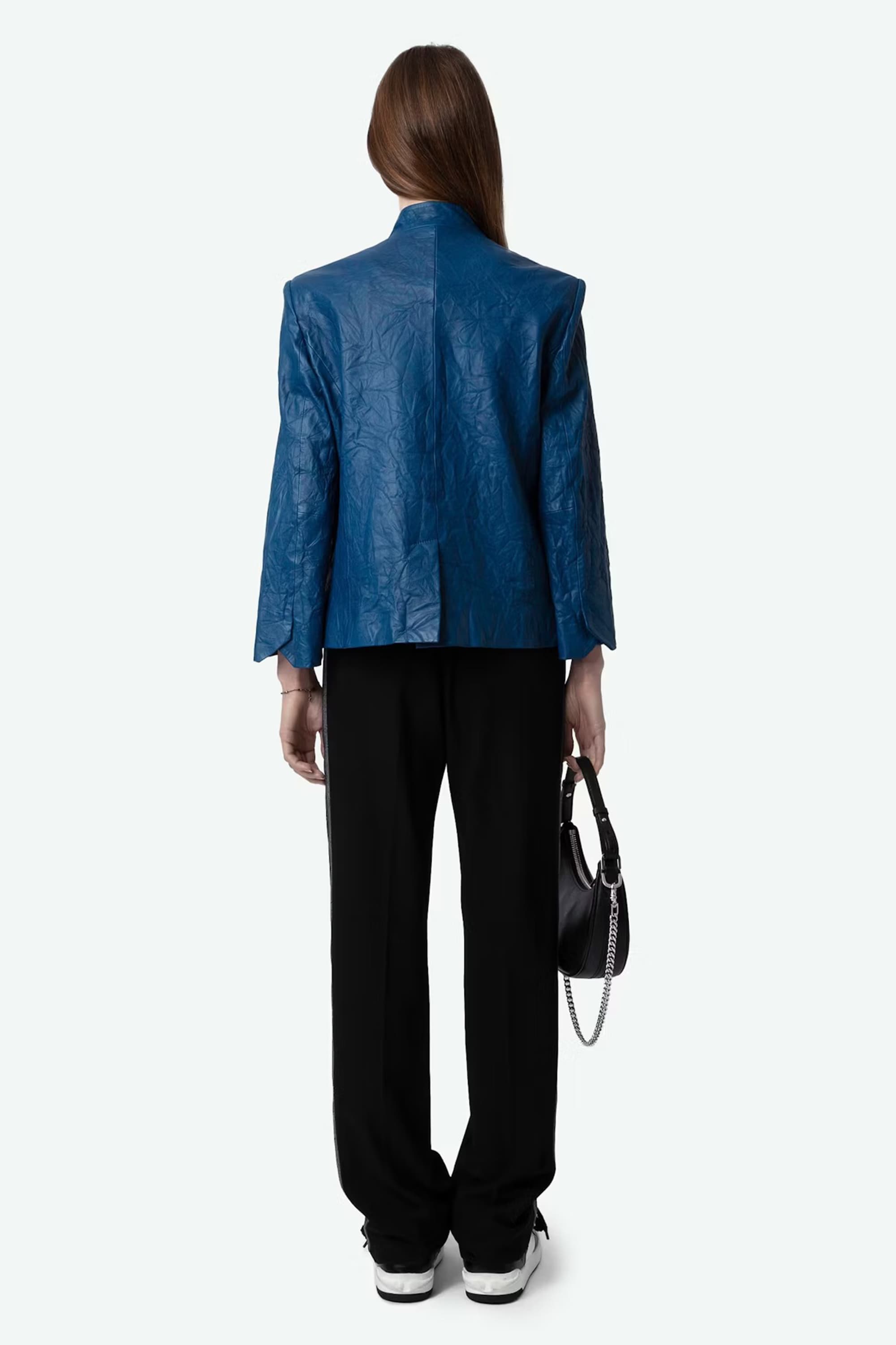 Verys Crinkled Leather Jacket