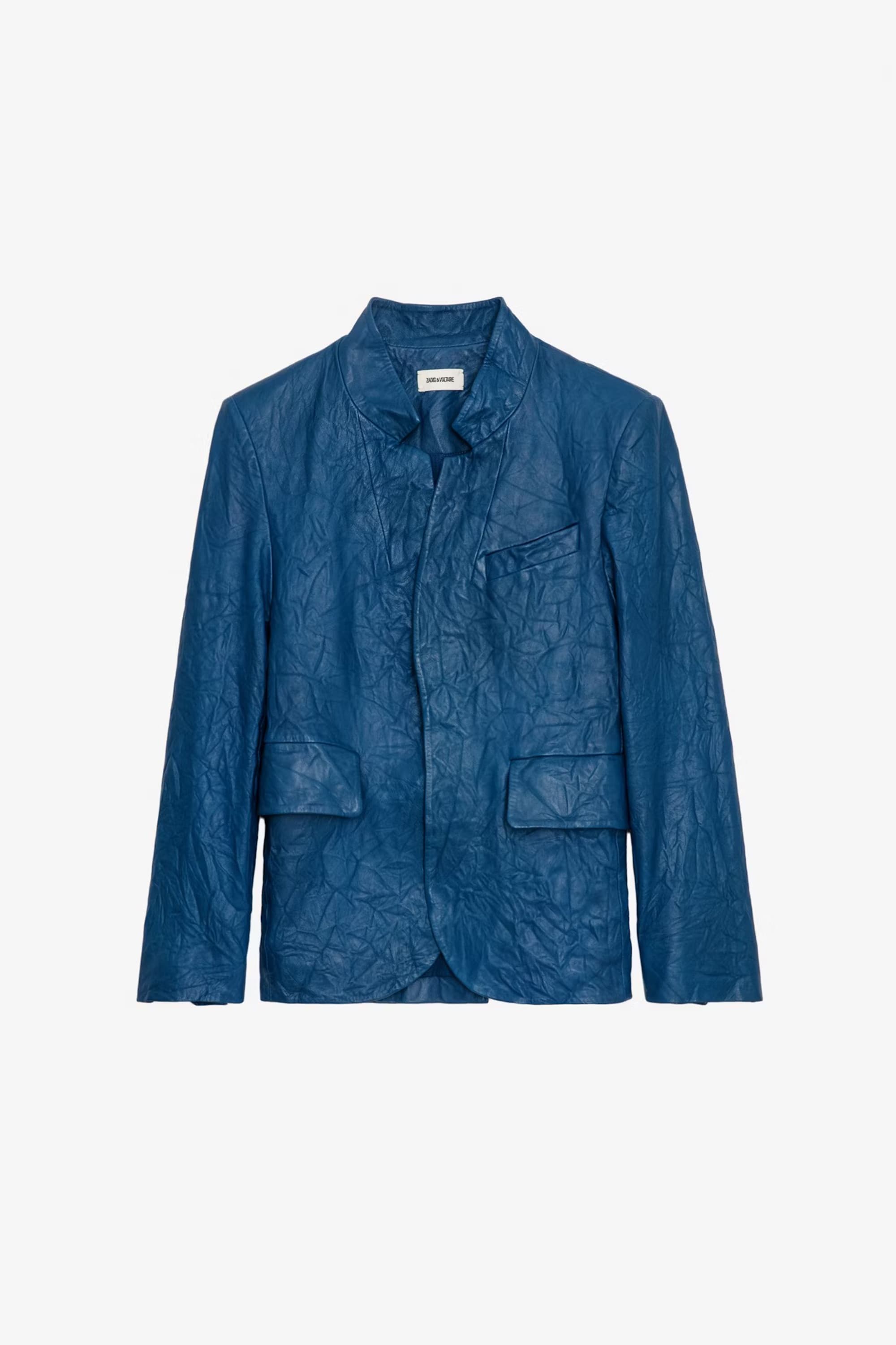 Verys Crinkled Leather Jacket