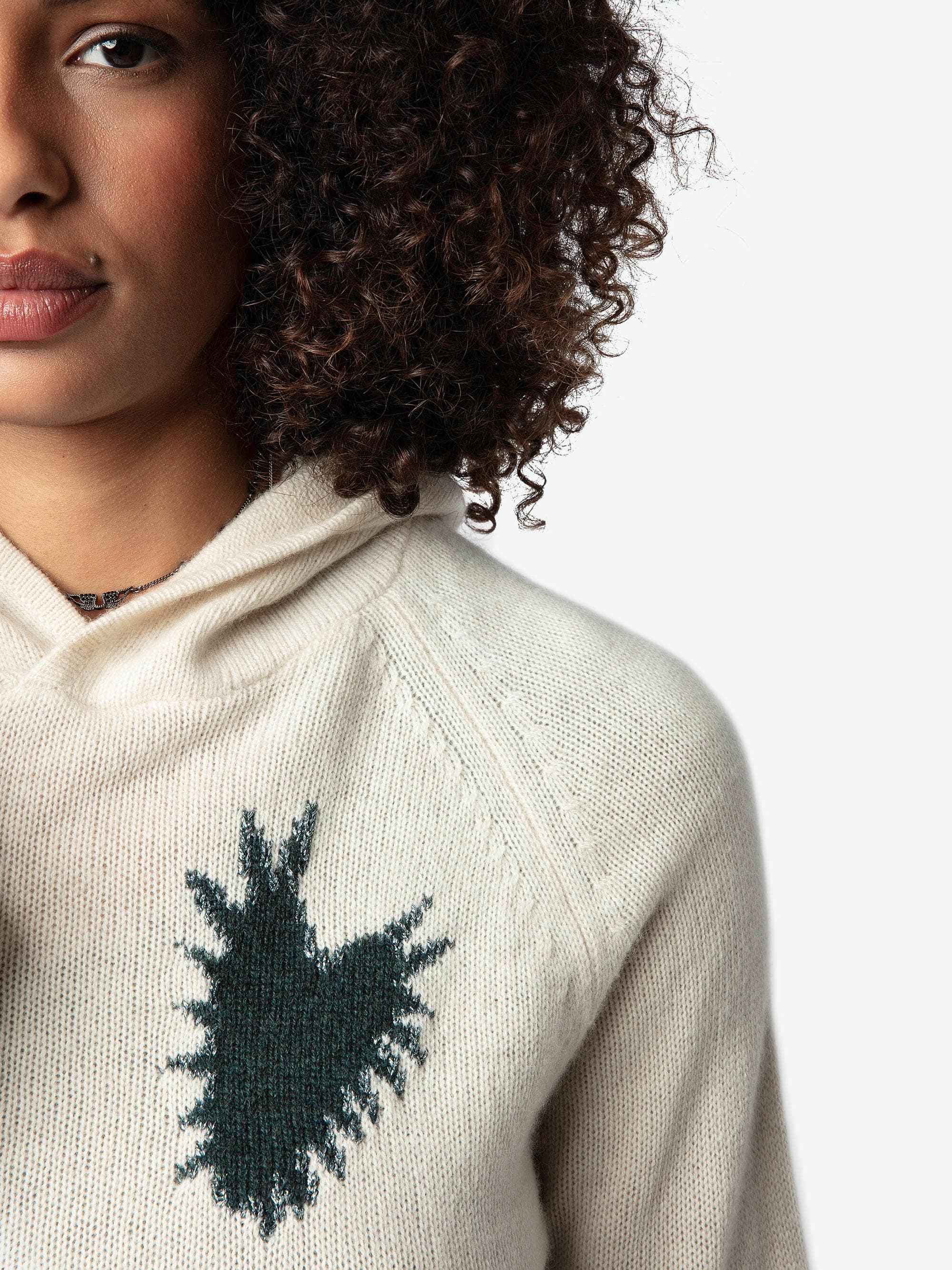 Moony Heart Cashmere Sweater