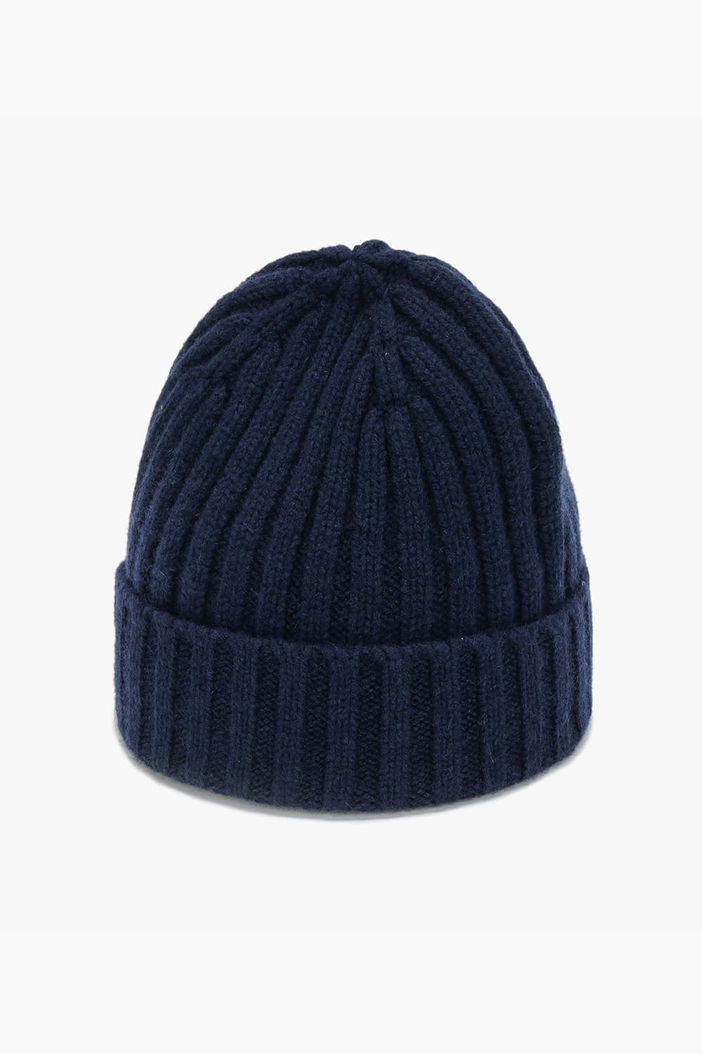 울 믹스 CASHMERE BEANIE 모자 네이비 QE4FMHTHT103Q66