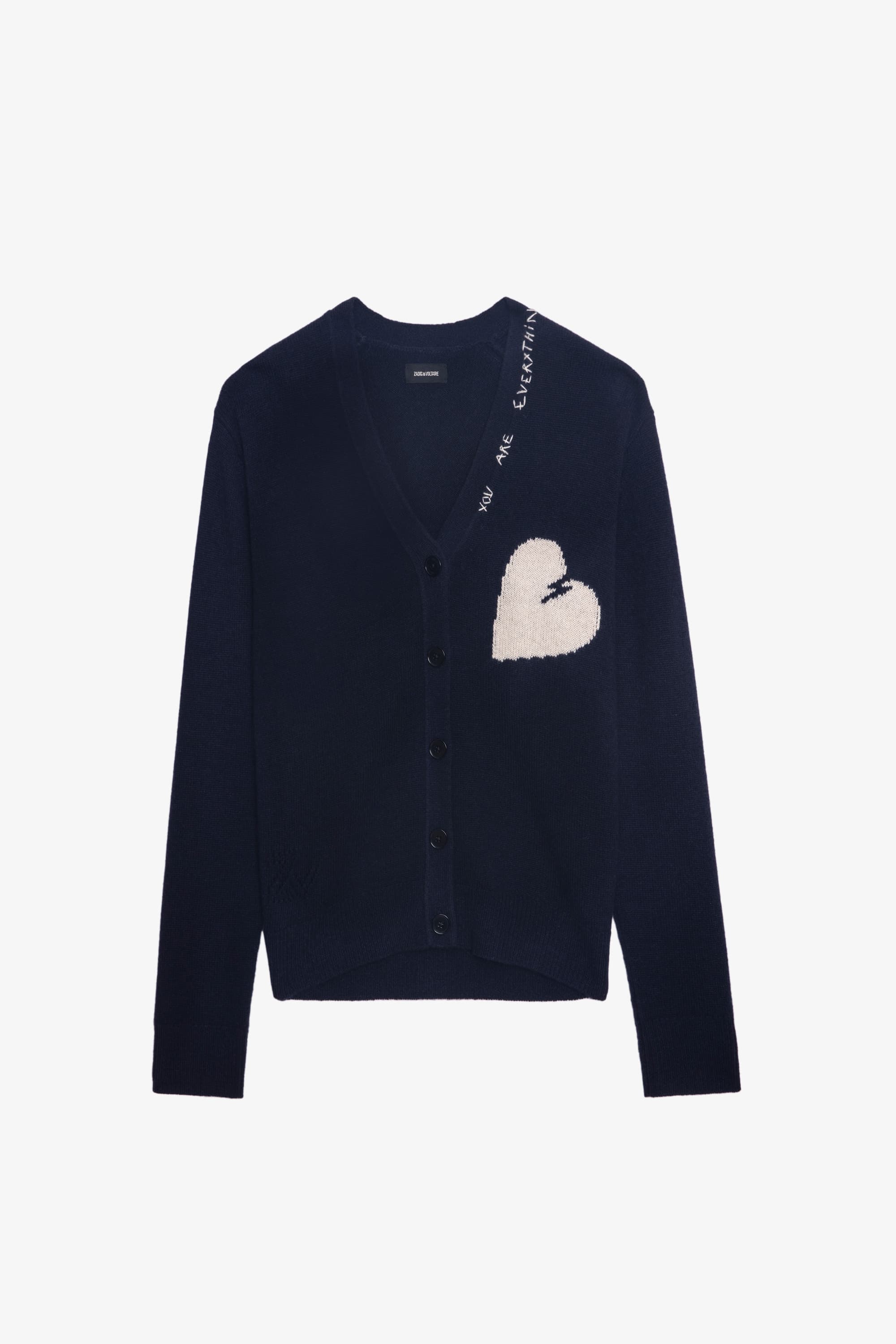 Travia Heart Cashmere Cardigan