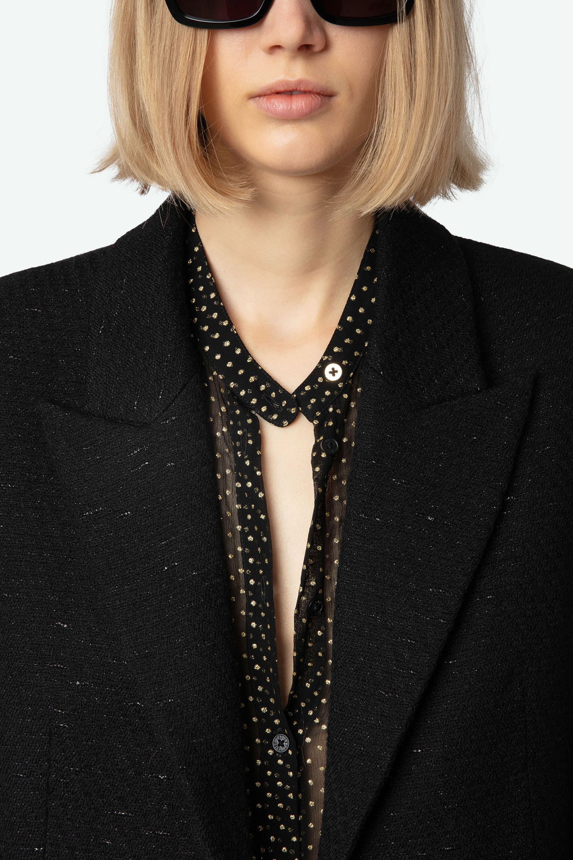 Vicka Tweed Wool Jacket