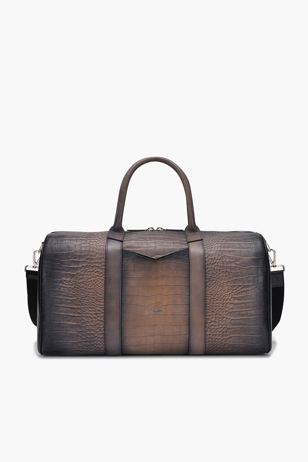 24 르글랑 아뜰리에 크로코패턴 트래블백 블랙 CG191576Z