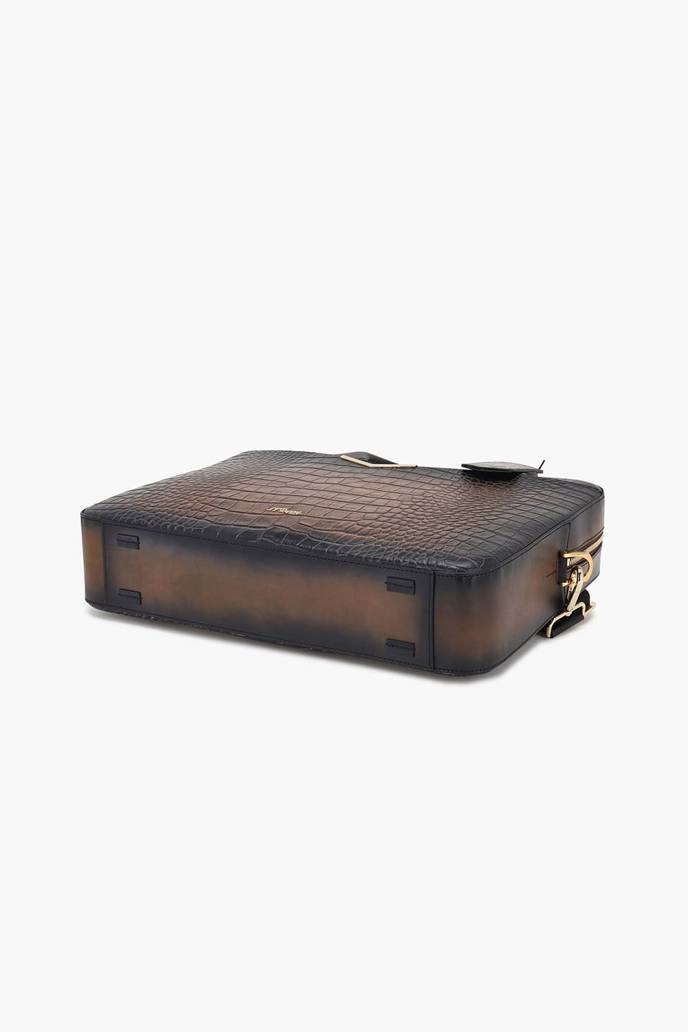 24 르글랑 아뜰리에 크로코패턴 도큐먼트 홀더 하바나 CG191475Z