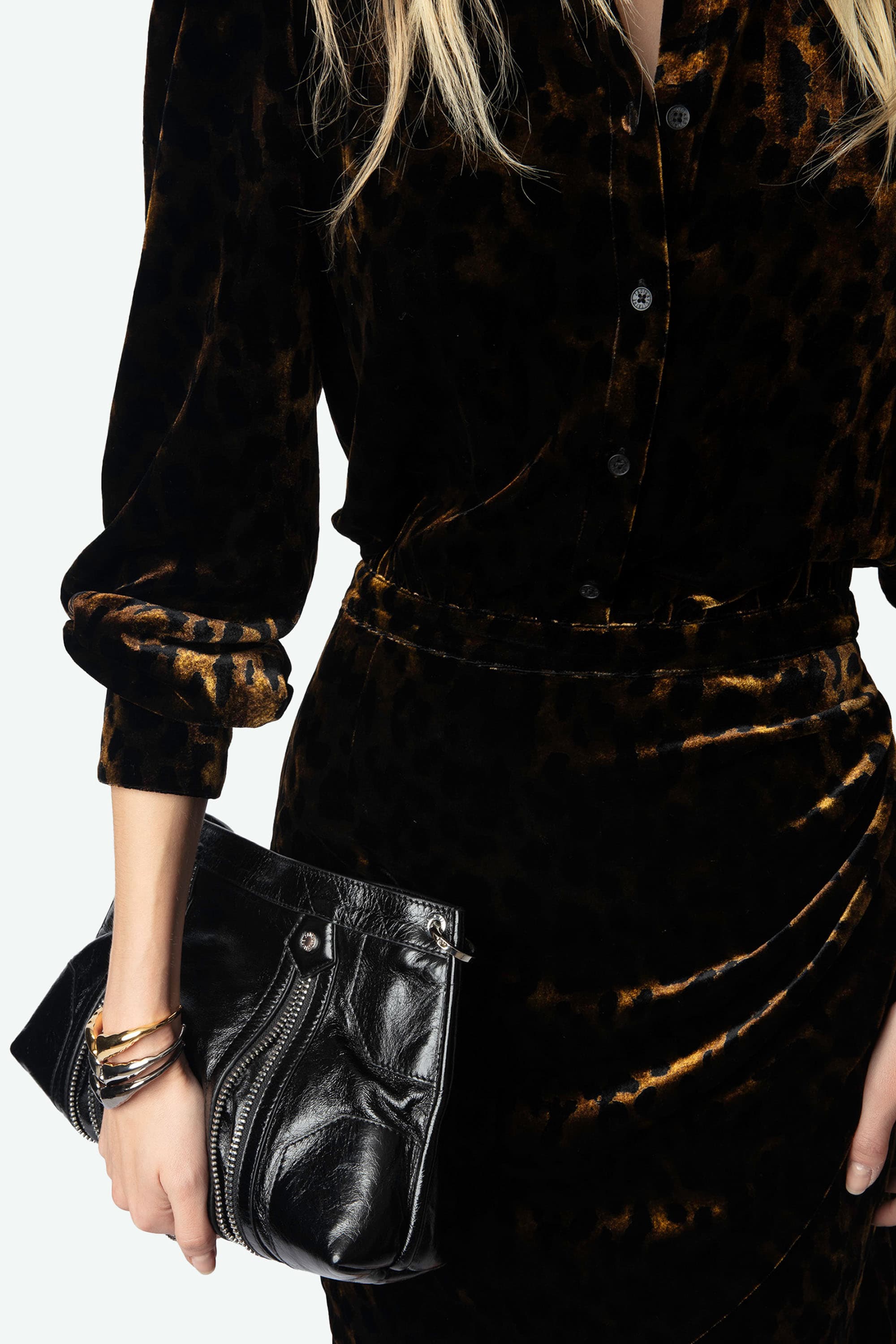 Rulipe Leopard Velvet Dress