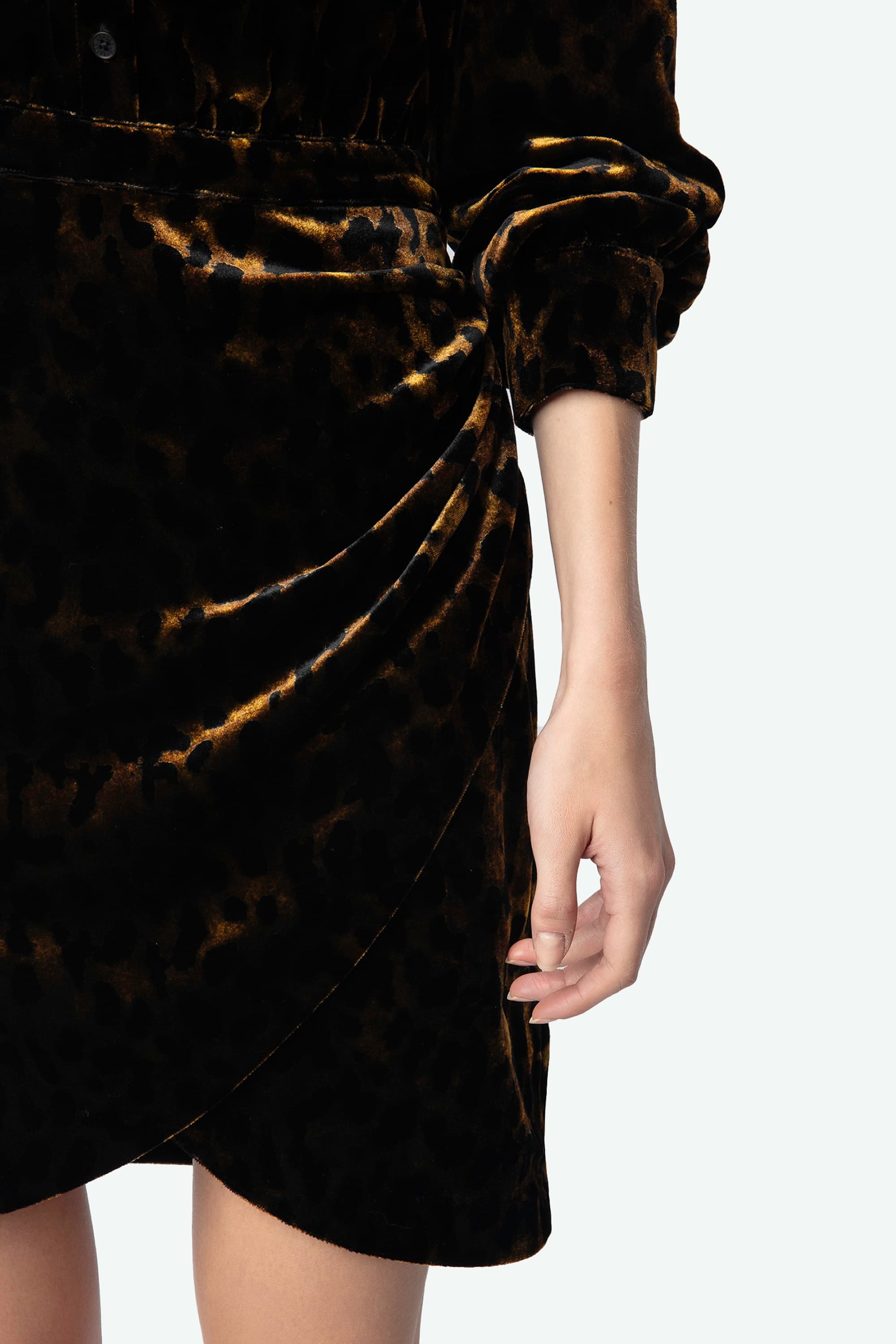 Rulipe Leopard Velvet Dress
