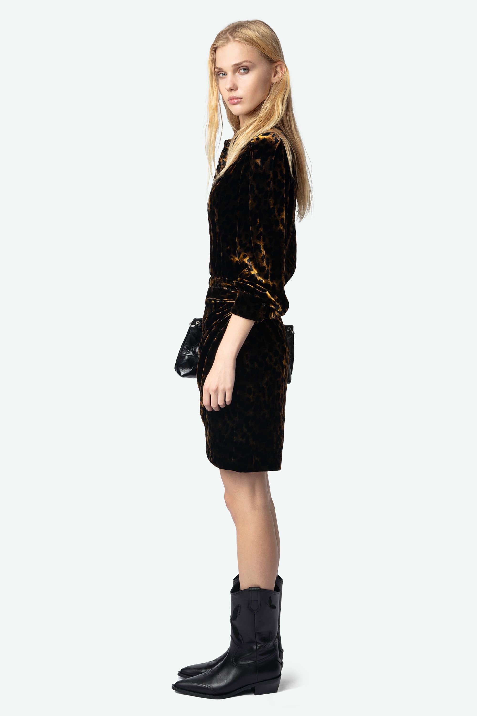 Rulipe Leopard Velvet Dress