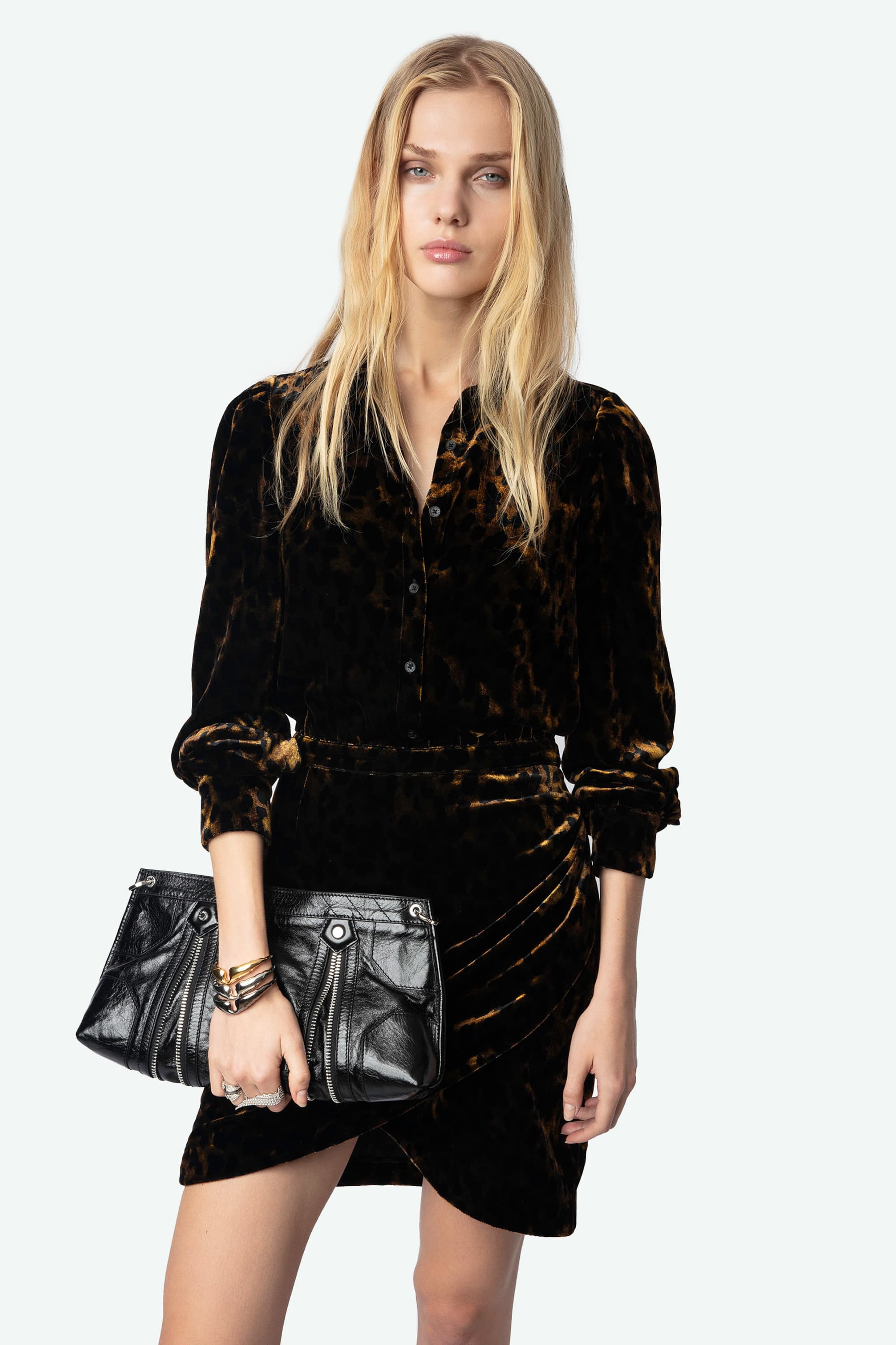 Rulipe Leopard Velvet Dress