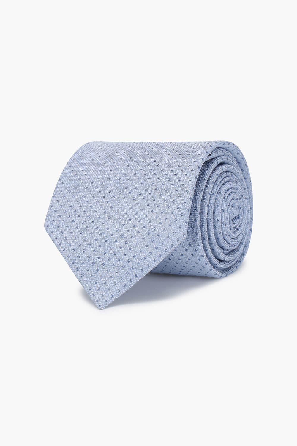 린넨 혼방 깅엄 체크 넥타이 02334P717301