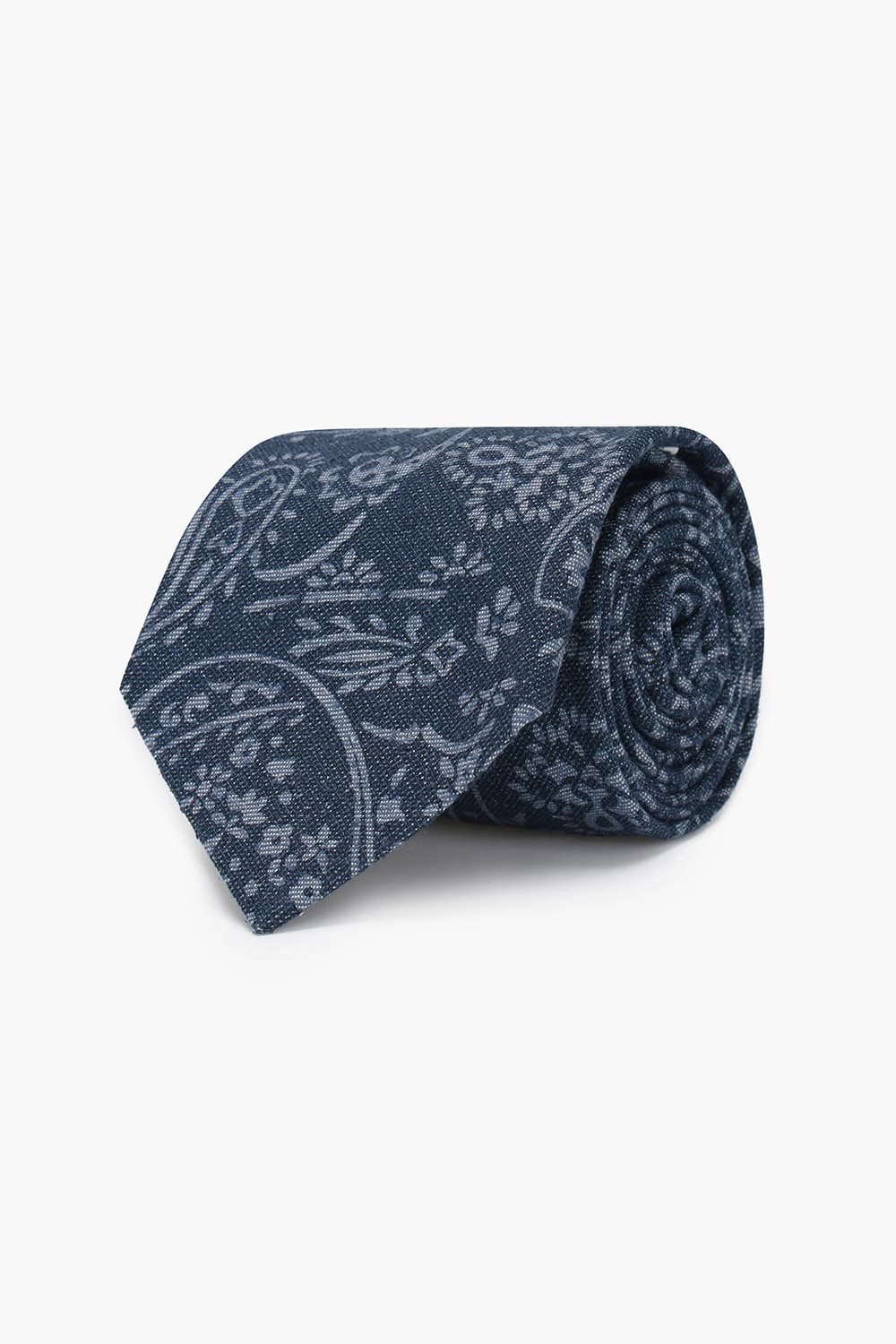 실크 혼방 기하학 패턴 넥타이 02367P708504