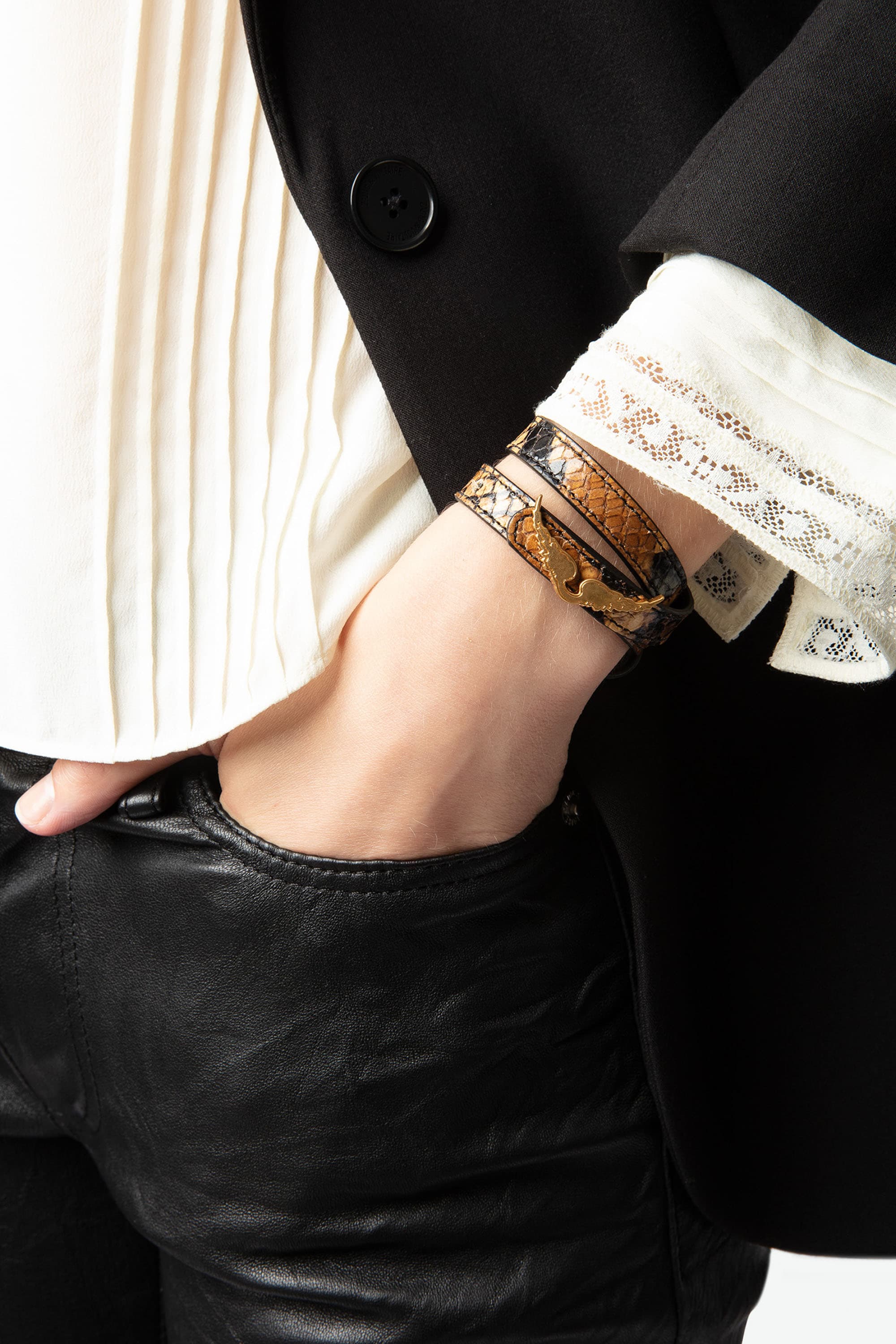 Rock Wild Double Leather Bracelet