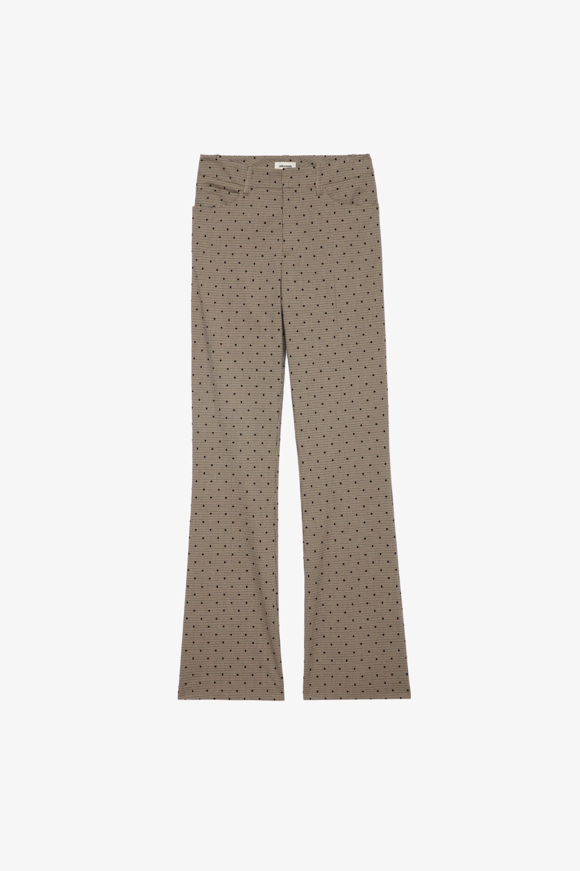Pistol Check Dotted Pants