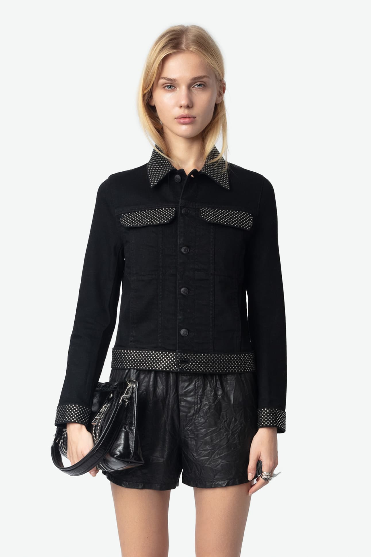 Kioky Strass Denim Jacket