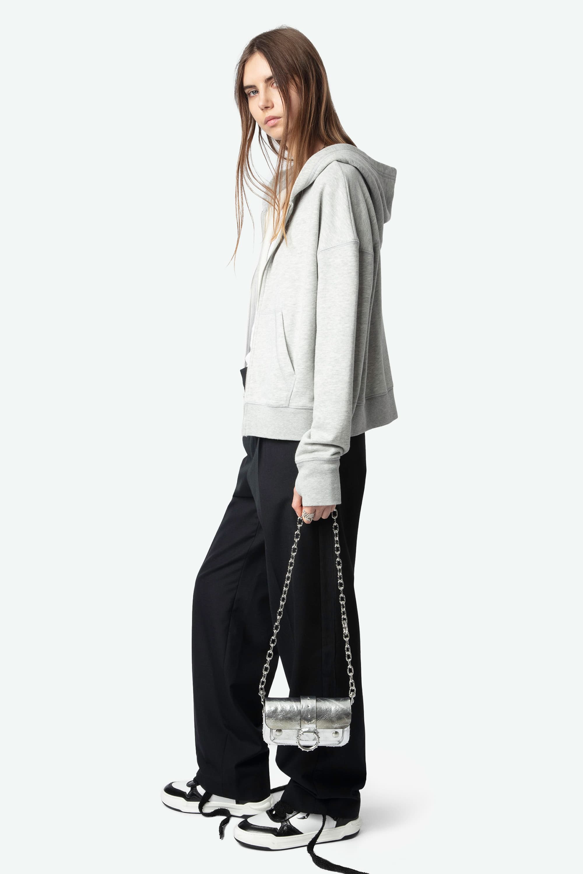 Mia Wings Strass Zip-Up Cardigan