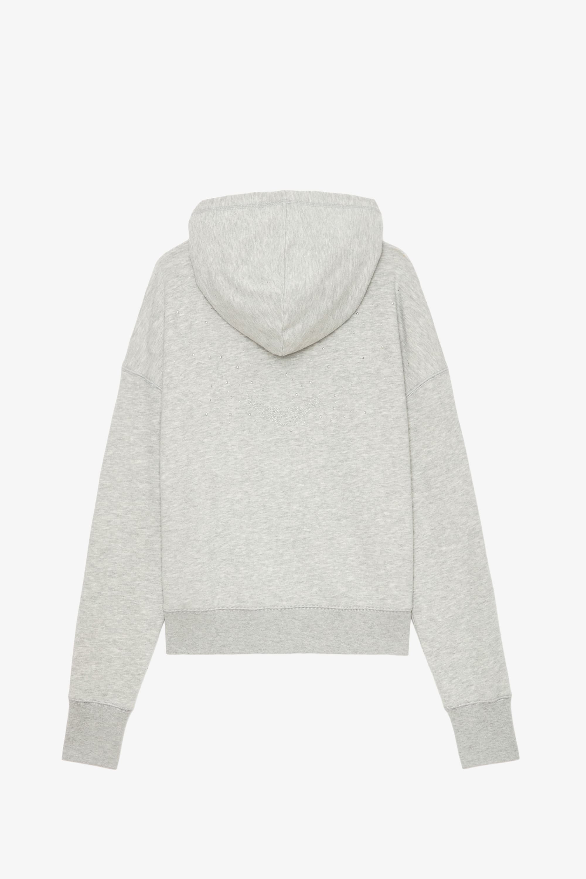 Mia Wings Strass Zip-Up Cardigan