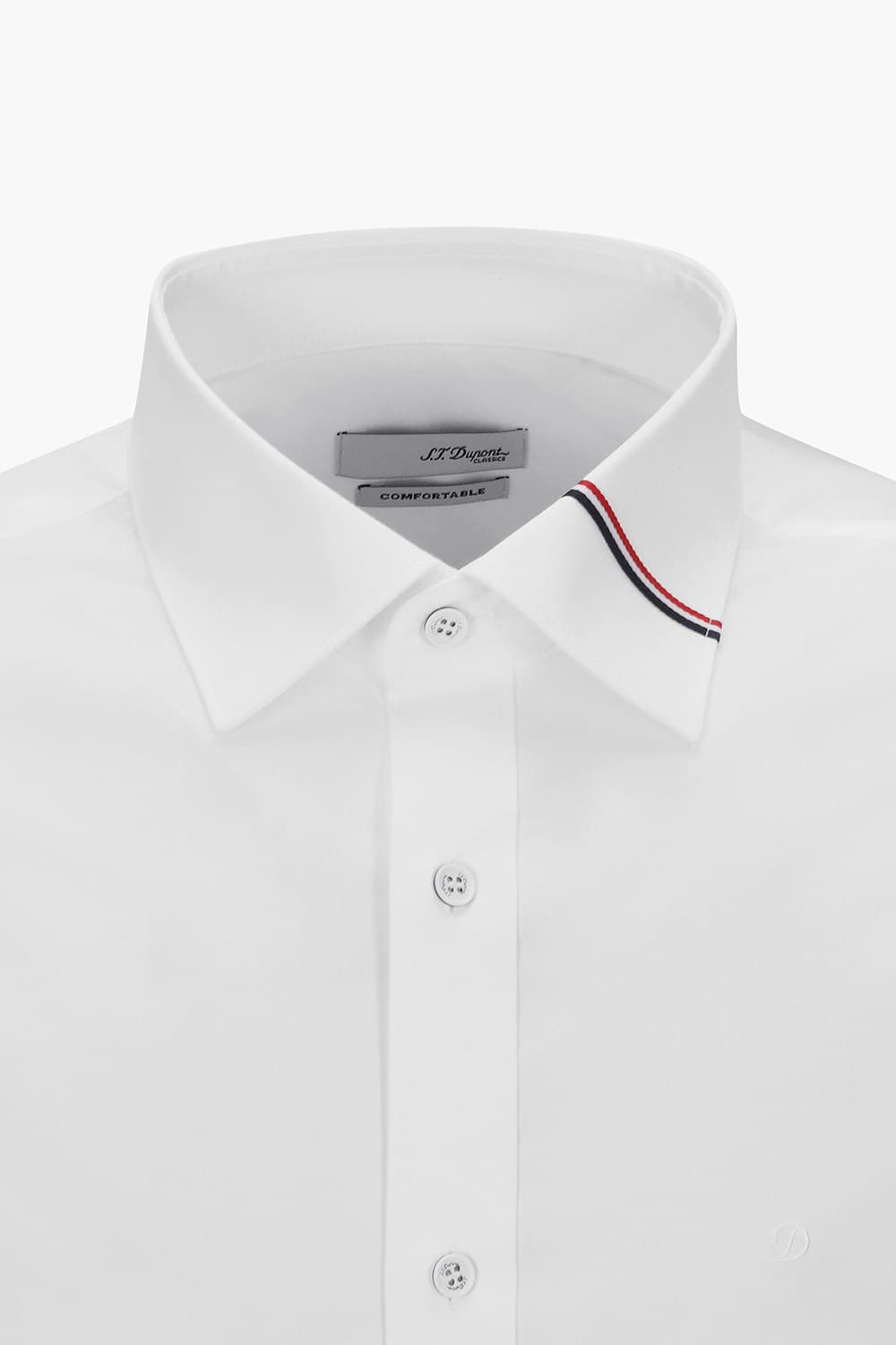 카라 트리콜로르 953 컴포터블 셔츠 화이트 SE5SM22LS953SWH