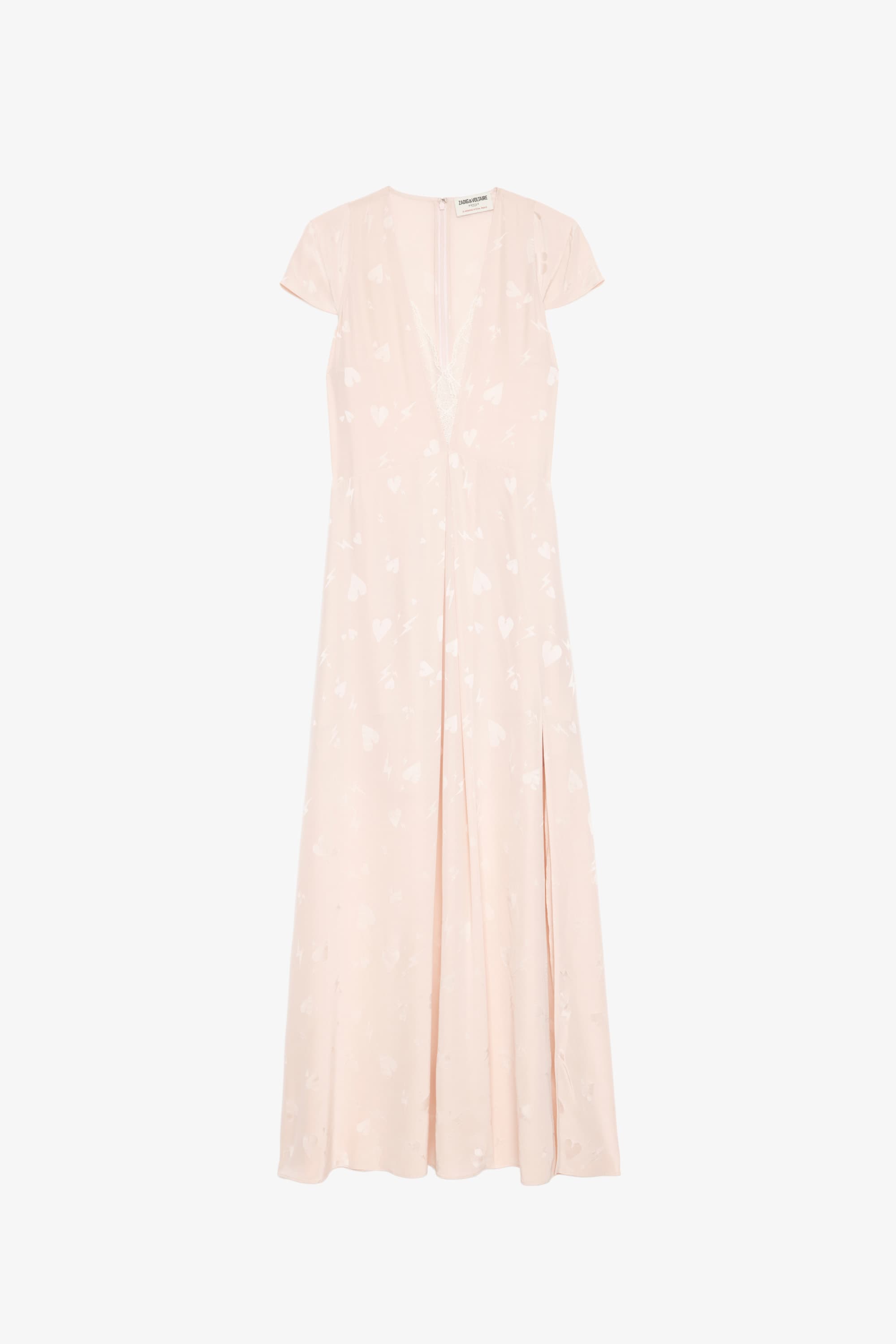 Ravir Heart Silk Dress