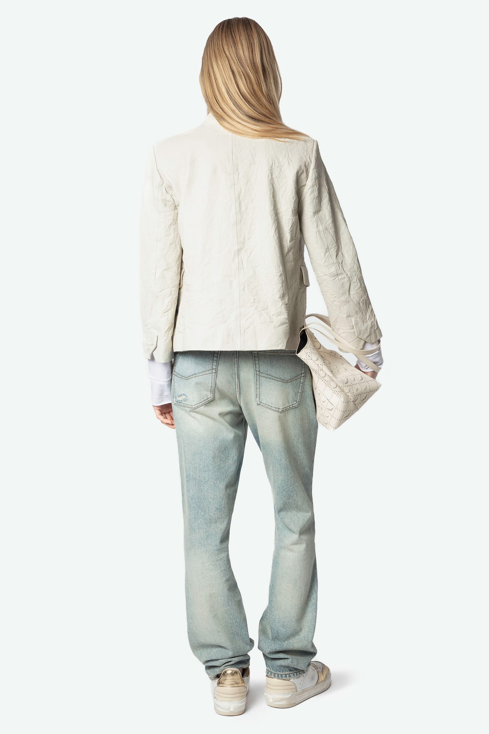 Veryn Crinkled Leather Jacket