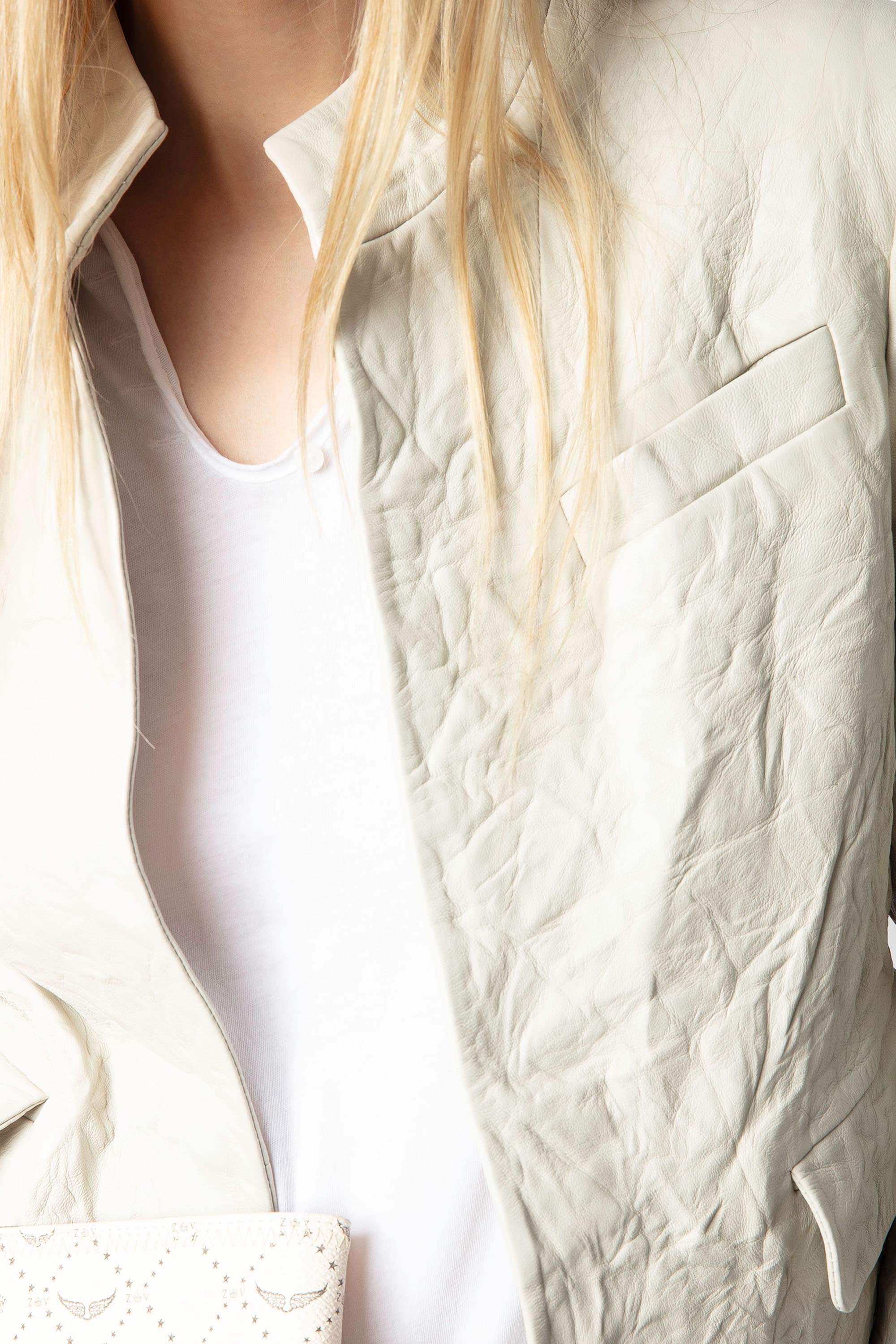 Veryn Crinkled Leather Jacket