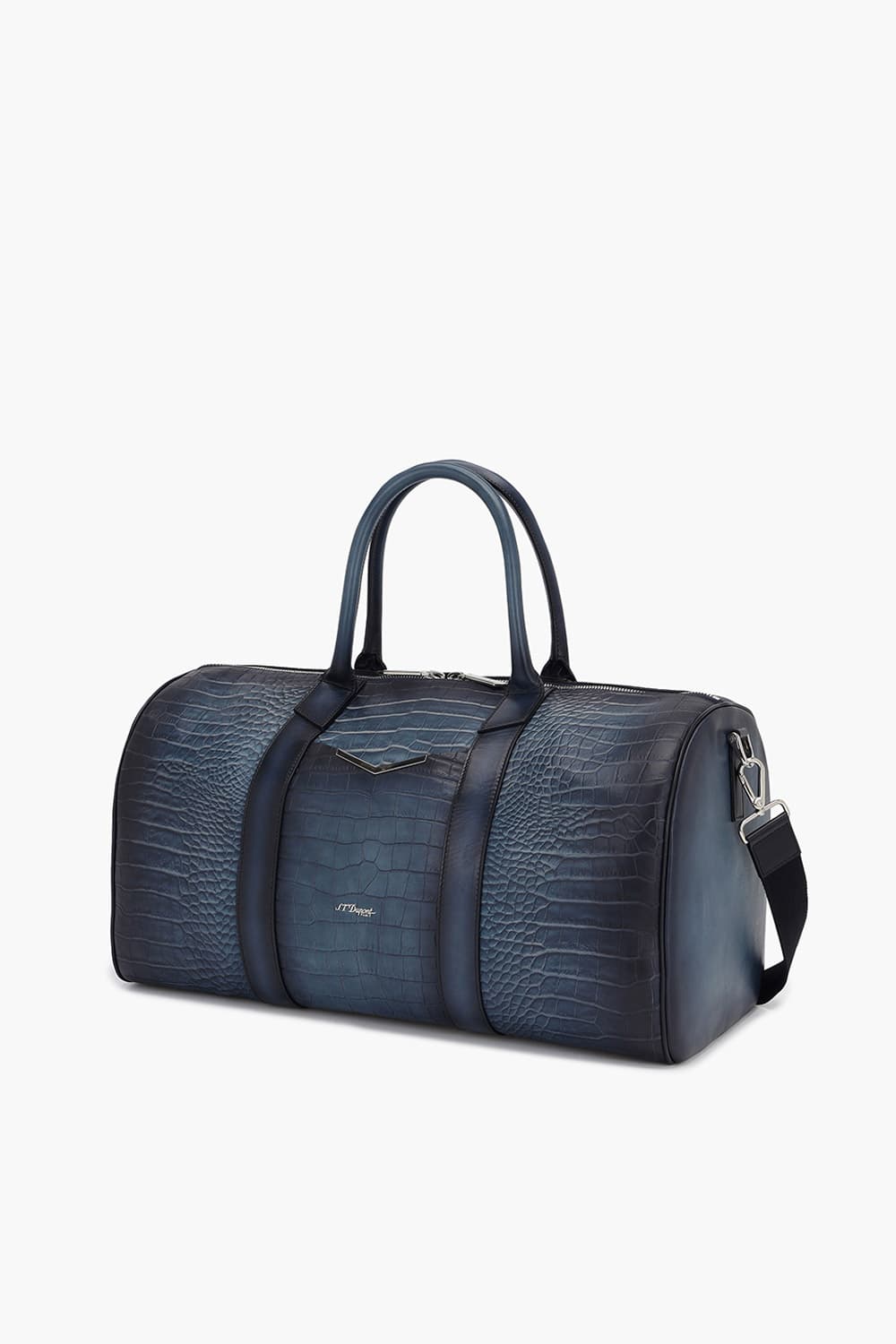 24 르글랑 아뜰리에 크로코패턴 트래블백 블루 CG191376Z