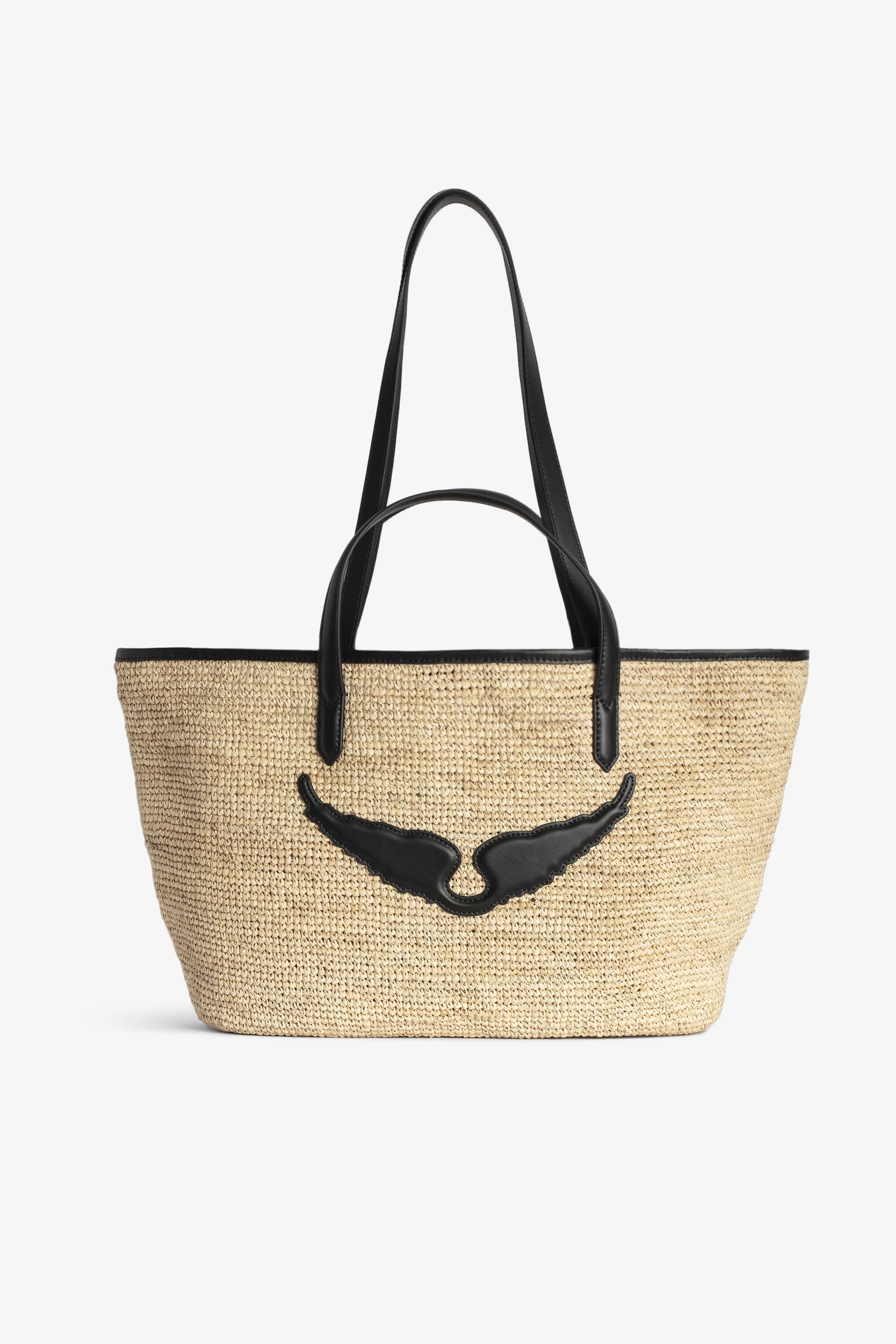 Le Wings Raffia Basket Bag