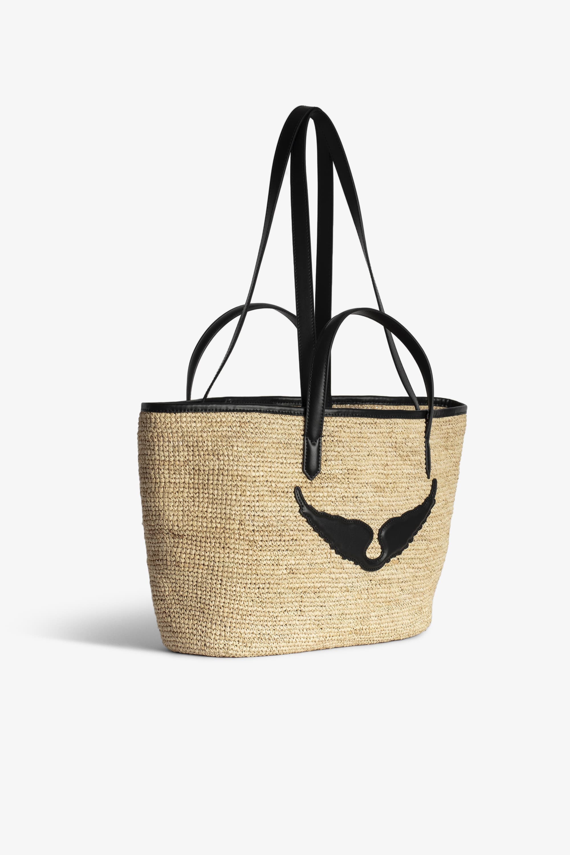Le Wings Raffia Basket Bag