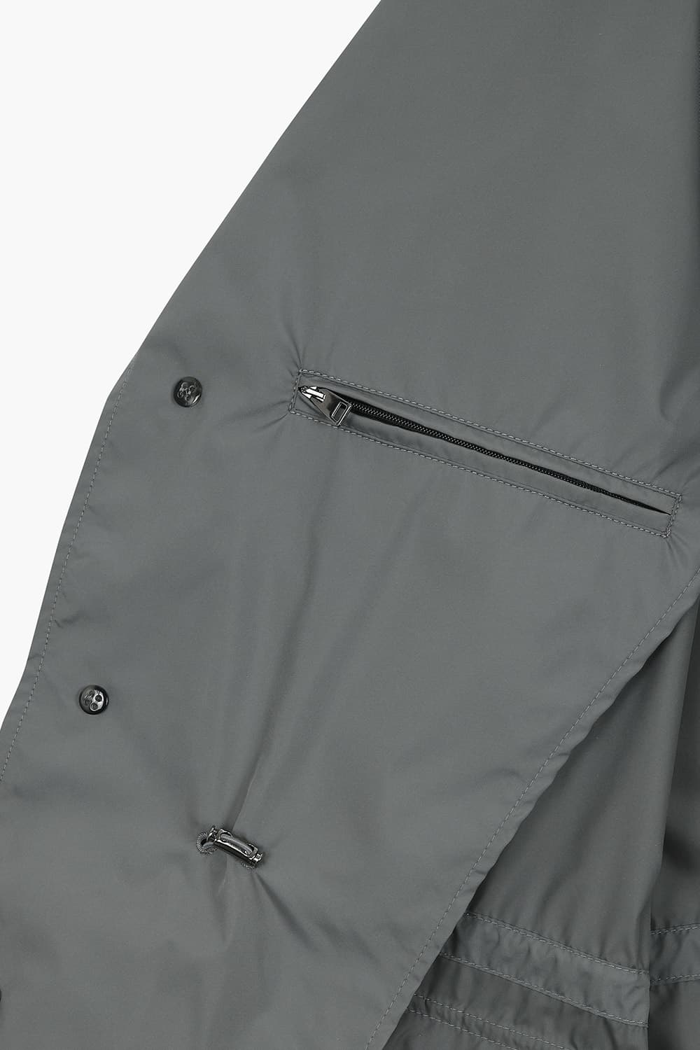 폴리 카라 아우터 그레이 RE5SMMAOT802R96