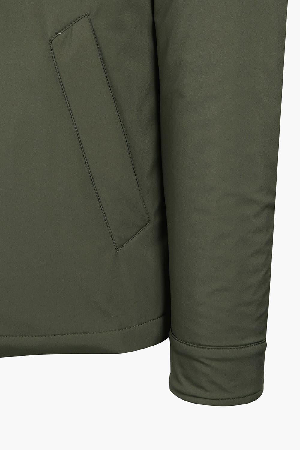 스웨이드 패치 점퍼 카키 RE5SMMAOT801R78