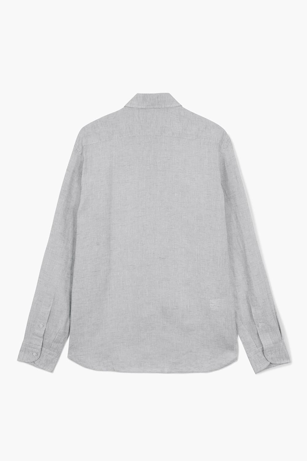 코튼 와이드 카라 셔츠 그레이 RE5SMBASH311R93
