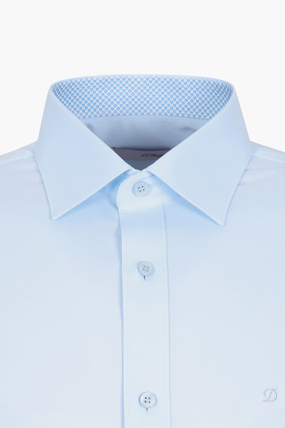 텐셀 혼방 프린트 배색 103 비즈니스 셔츠 블루 SE5SM11LS103SBU