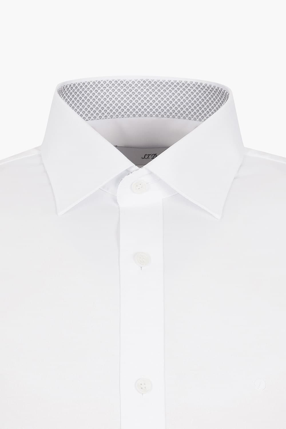 텐셀 혼방 프린트 배색 103 비즈니스 셔츠 화이트 SE5SM11LS103SWH