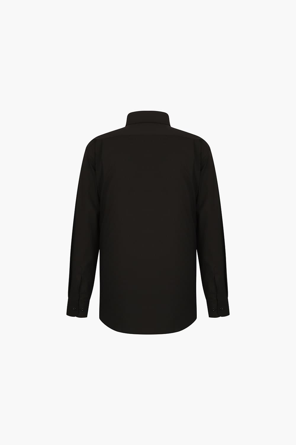 스트레치 트리콜로르바 자수 104 비즈니스 셔츠 블랙 SE5SM11LS104SBK