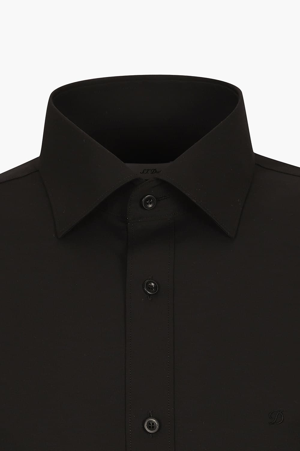 스트레치 트리콜로르바 자수 104 비즈니스 셔츠 블랙 SE5SM11LS104SBK