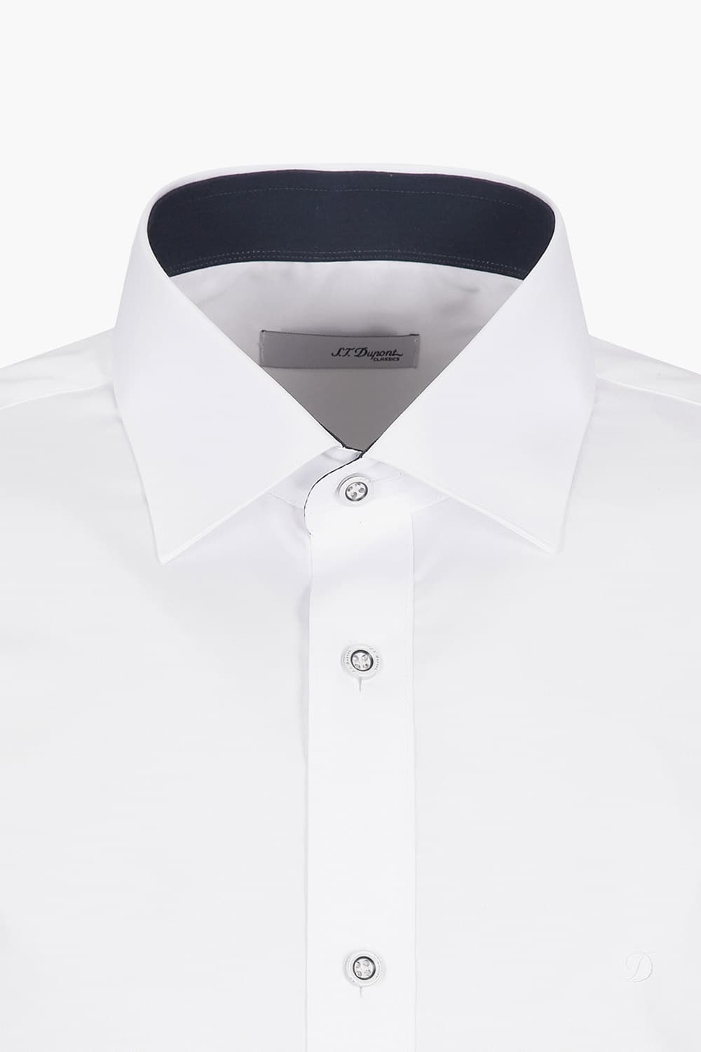 면 혼방 배색 트리콜로르 자수 105 비즈니스 셔츠 화이트 SE5SM11LS105SWH