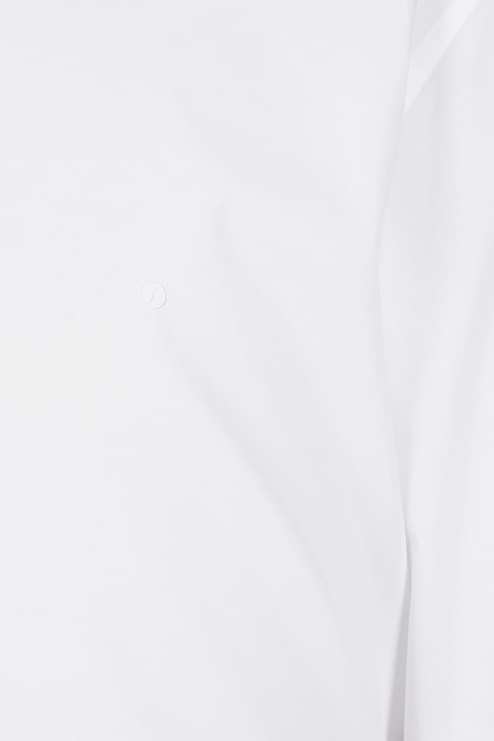 면 혼방 배색 트리콜로르 자수 105 비즈니스 셔츠 화이트 SE5SM11LS105SWH