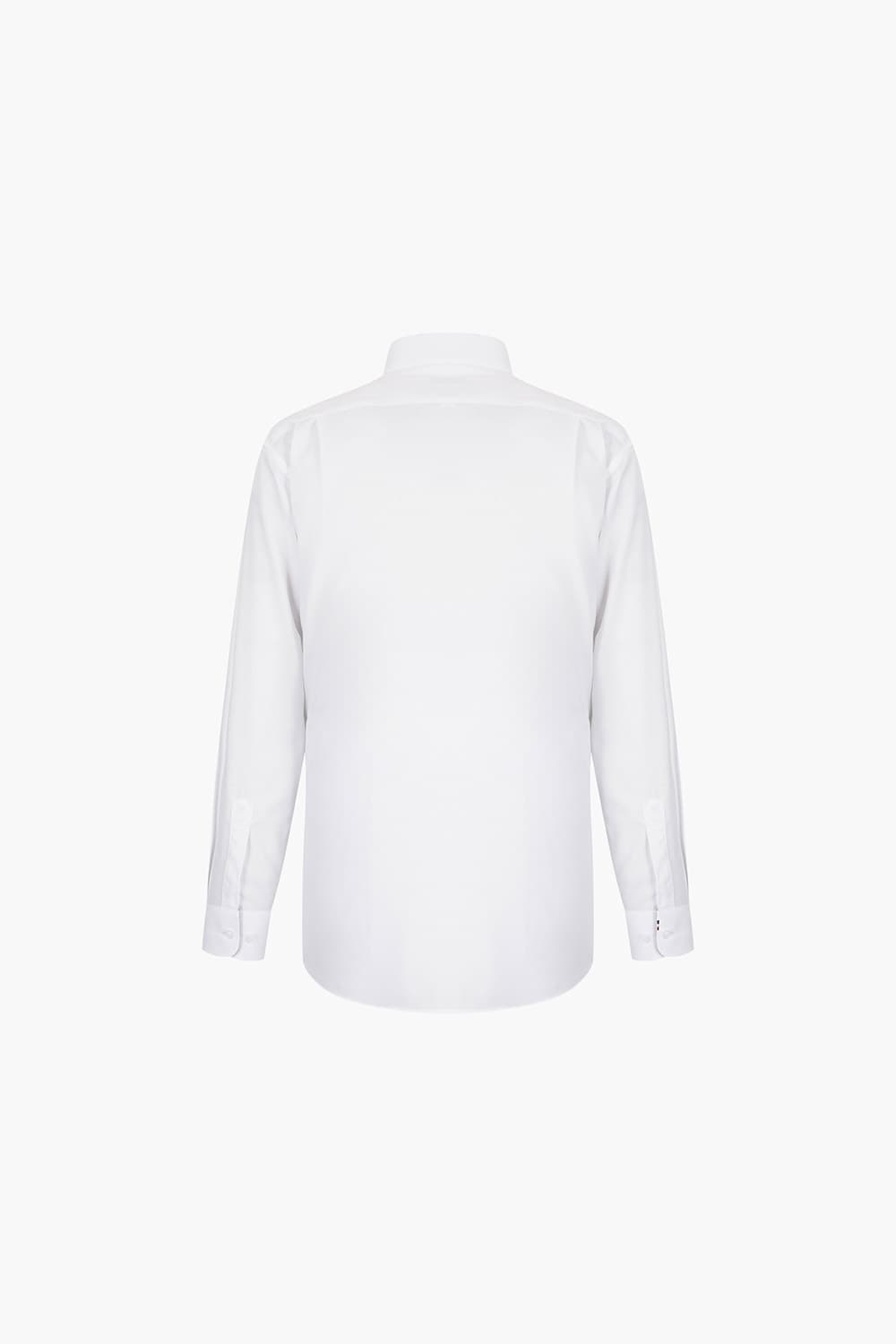 텐셀 배색 트리콜로르바 자수 109 비즈니스 셔츠 화이트 SE5SM11LS109SWH